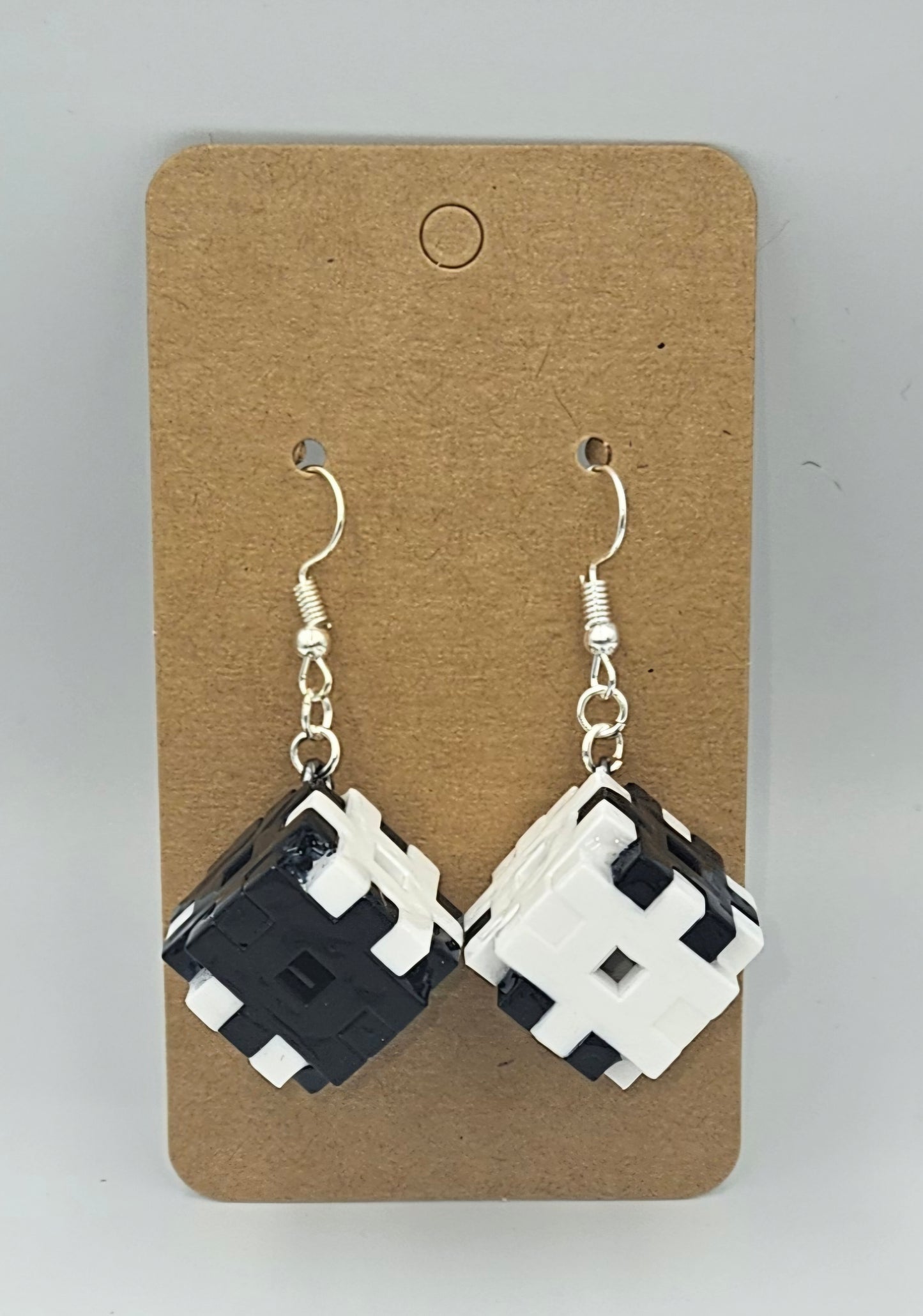 Stainless steel dangle earrings