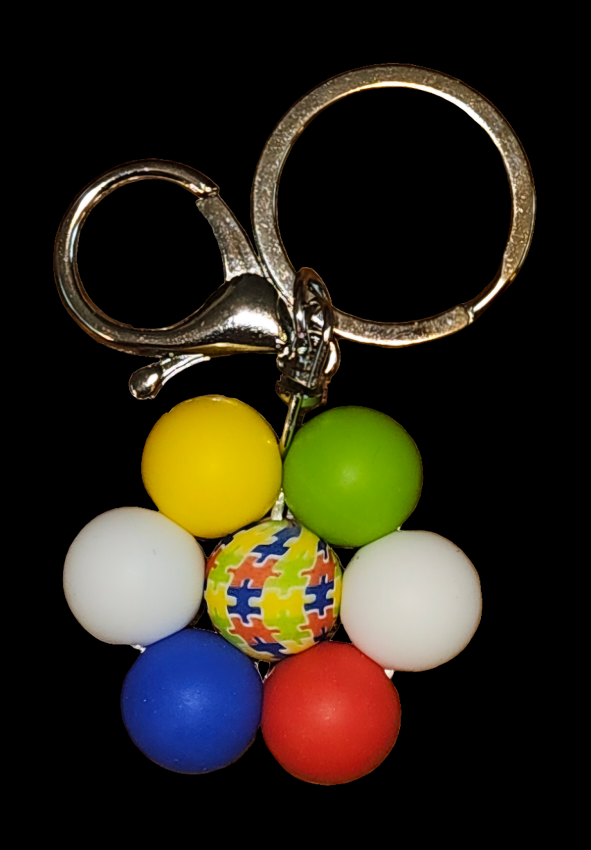 Fidget Flower Keychains