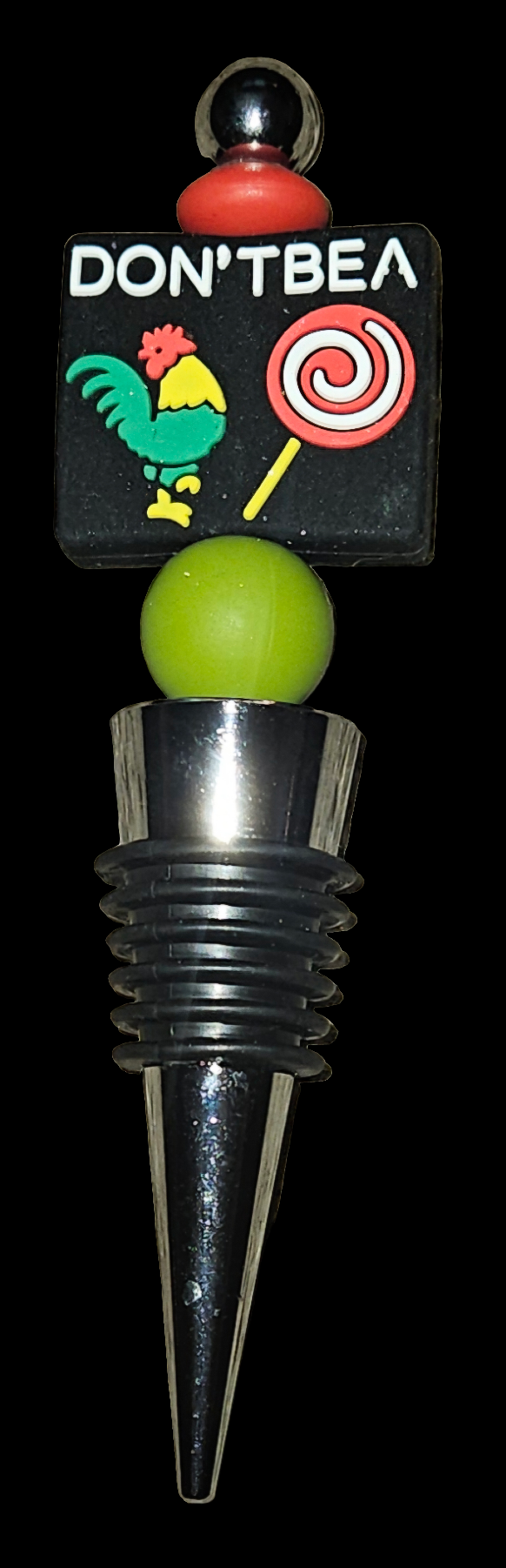 Beaded wine stoppers