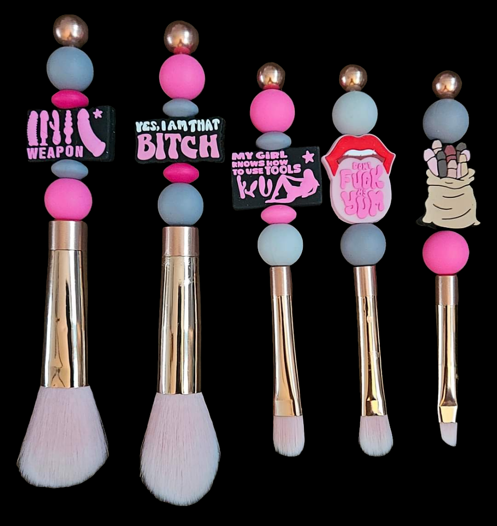Beaded makeup Brushes