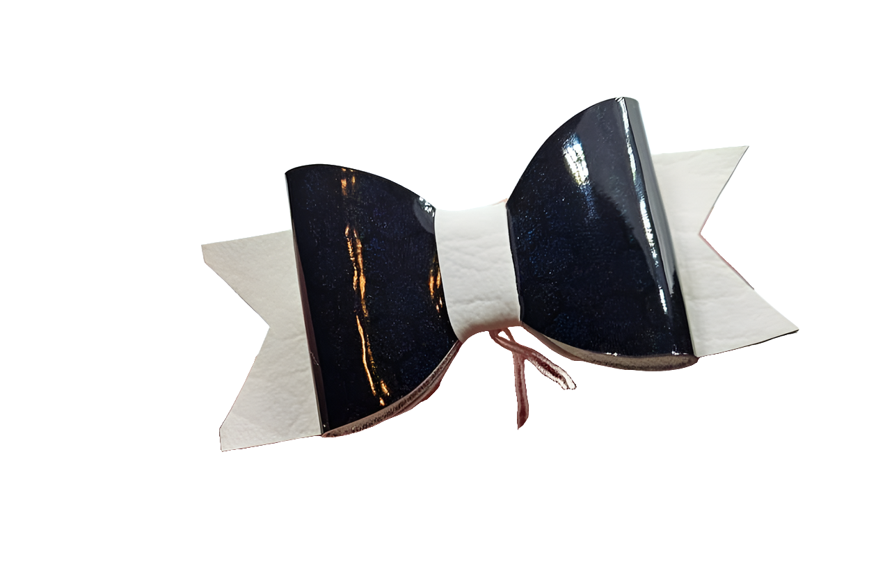Small Faux Leather clip