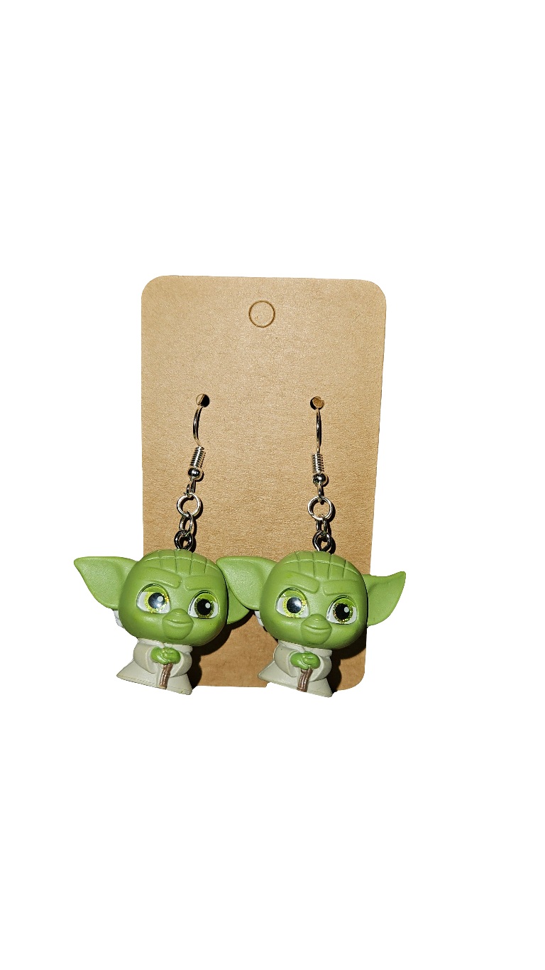 Stainless steel dangle earrings