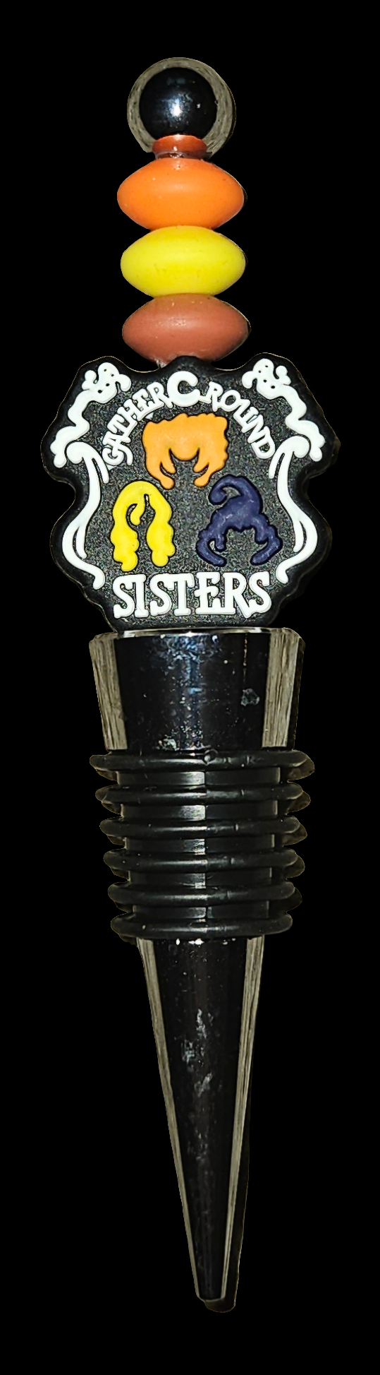 Beaded wine stoppers