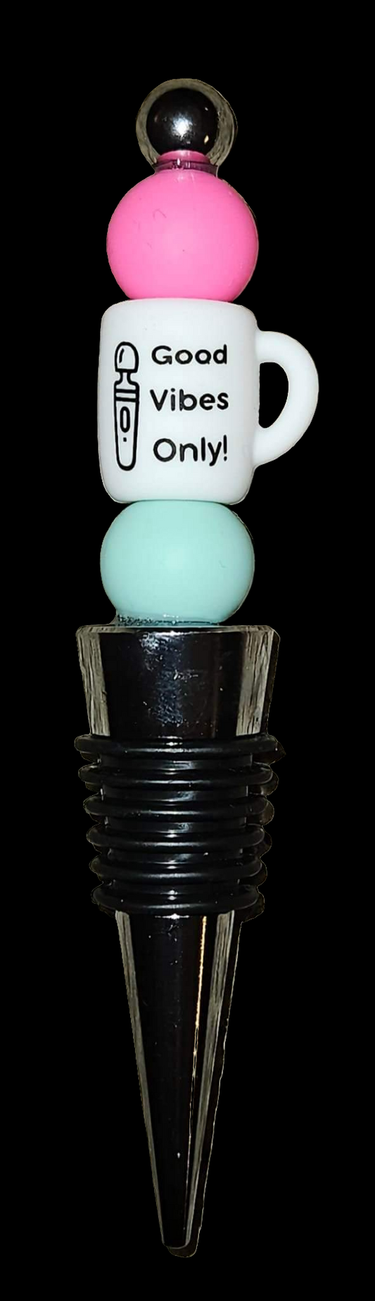 Beaded wine stoppers