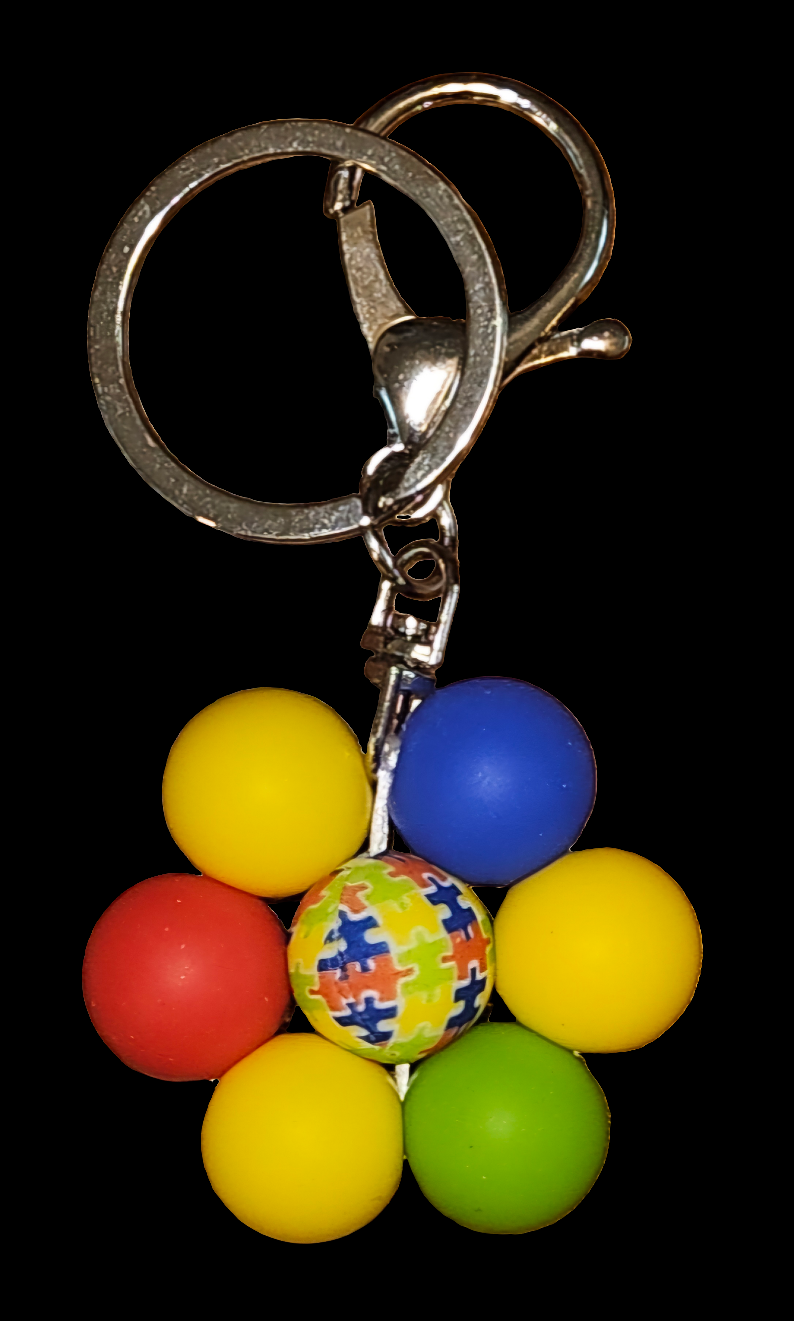 Fidget Flower Keychains