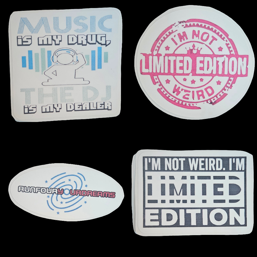 DJ Dsell stickers(Run For Your Dreams)