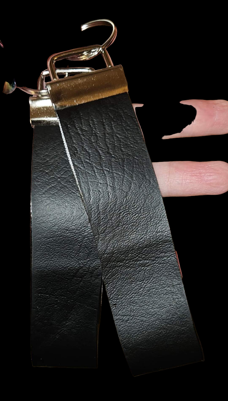 Faux Leather wristlet Keychains