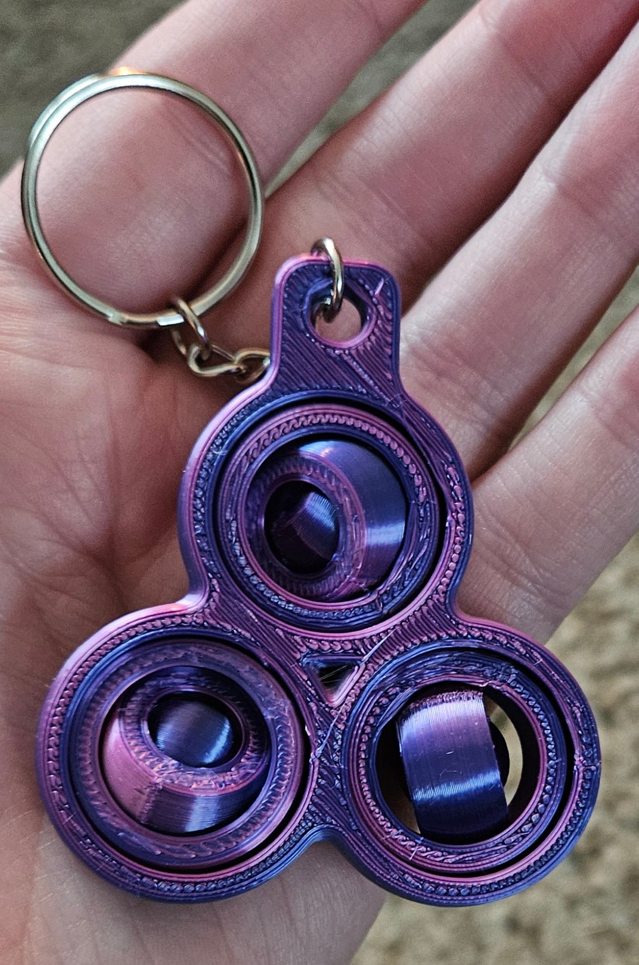 3D Printed fidget Keychains