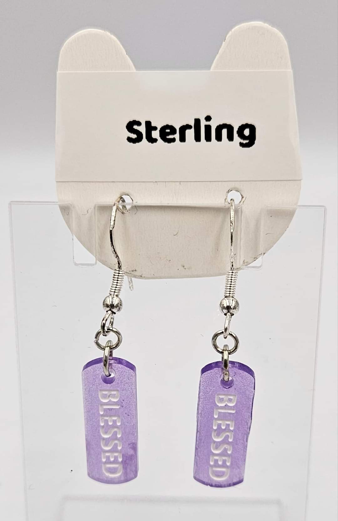 Sterling silver dangle earrings
