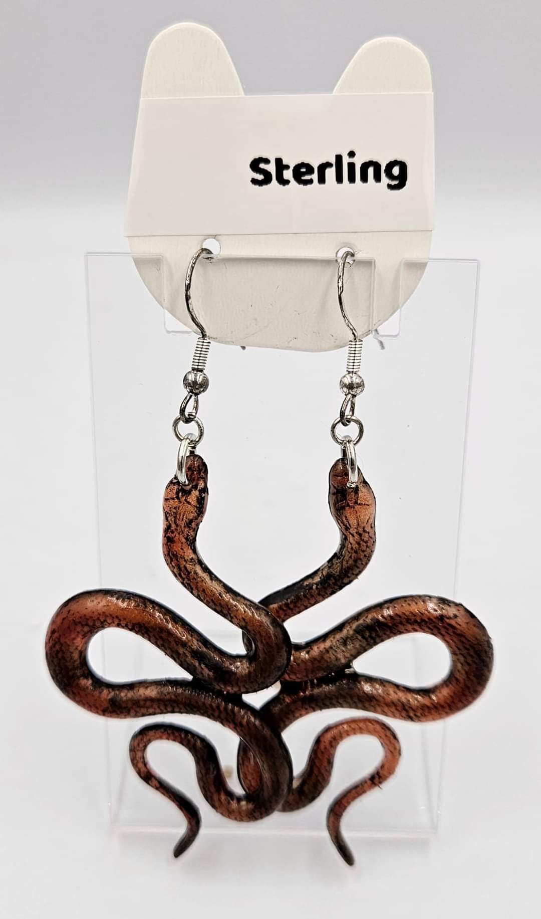 Sterling silver dangle earrings