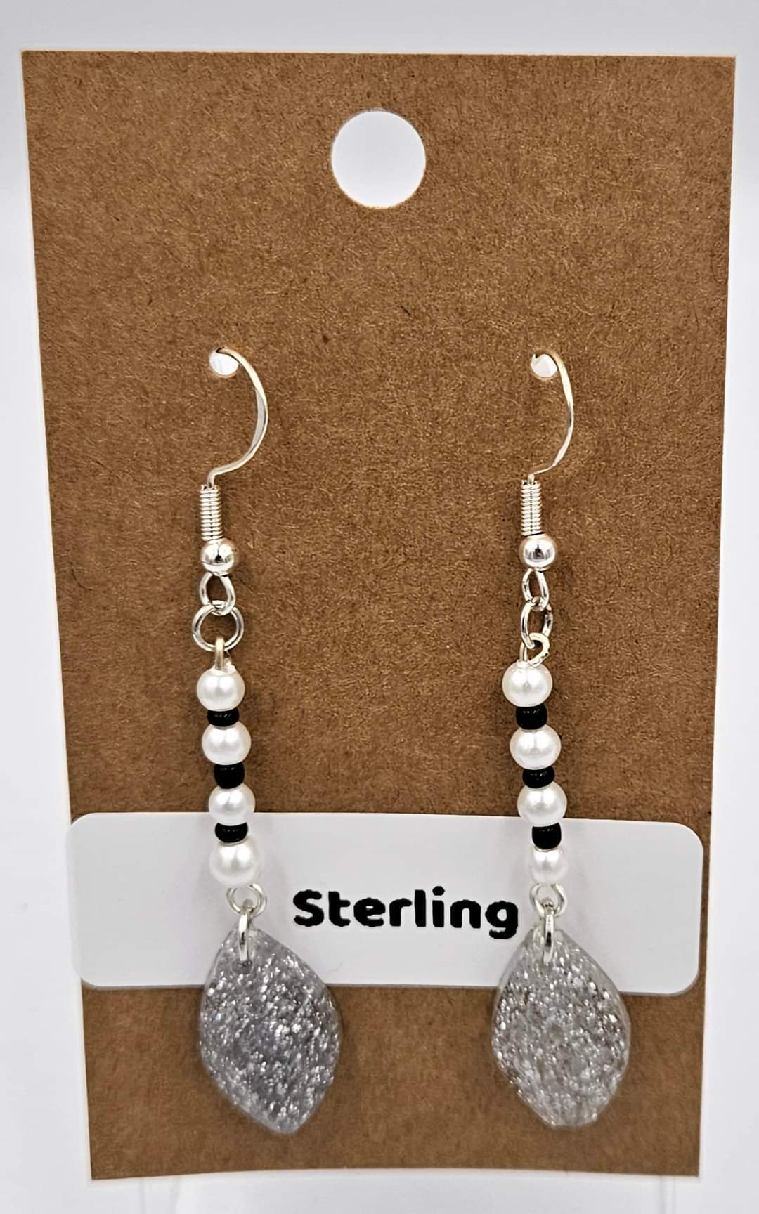 Sterling silver dangle earrings