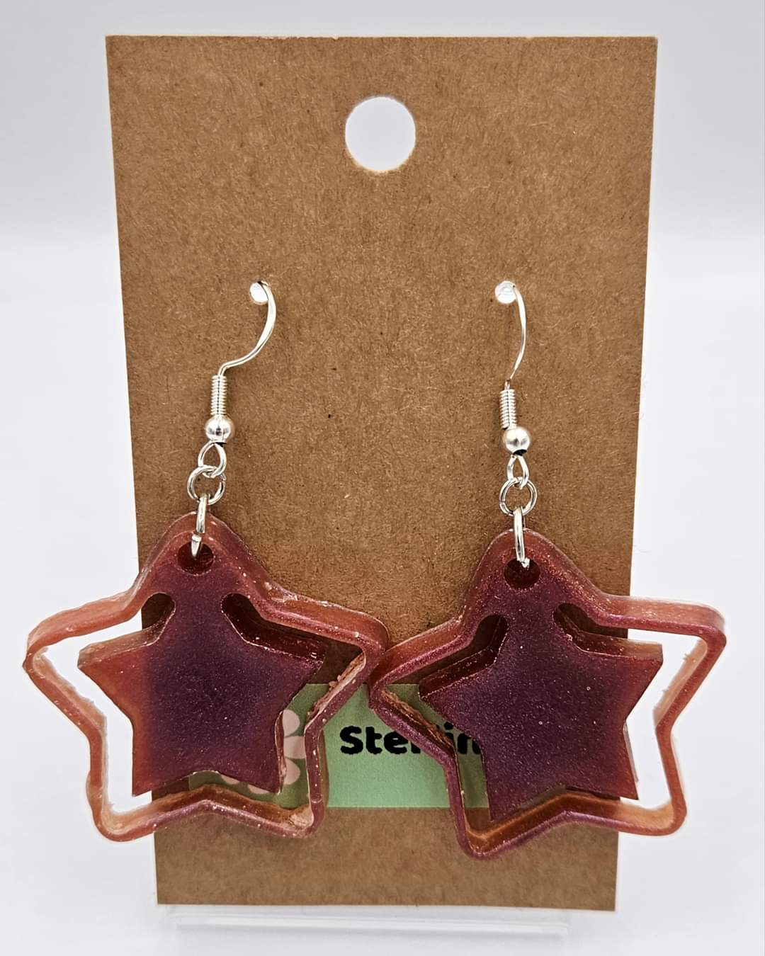 Sterling silver dangle earrings