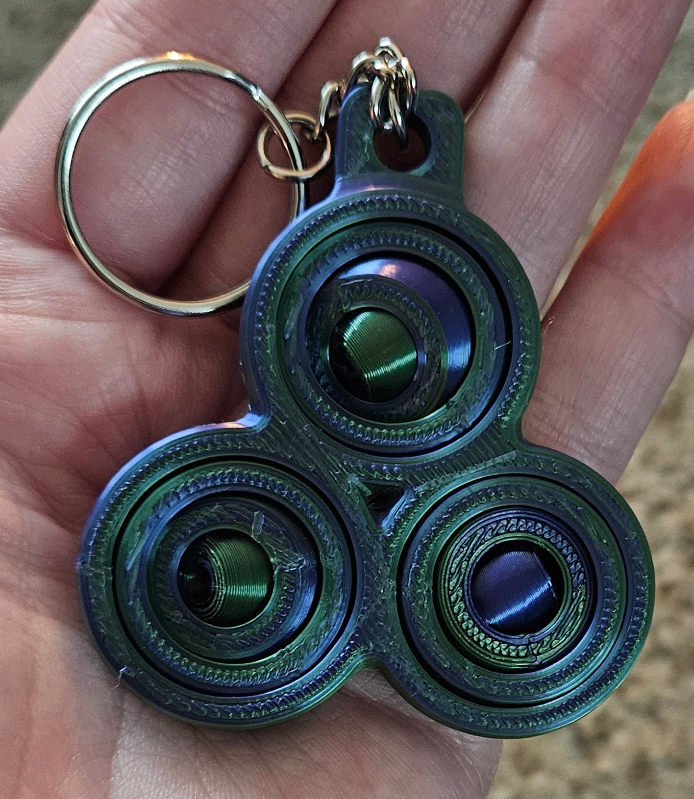3D Printed fidget Keychains