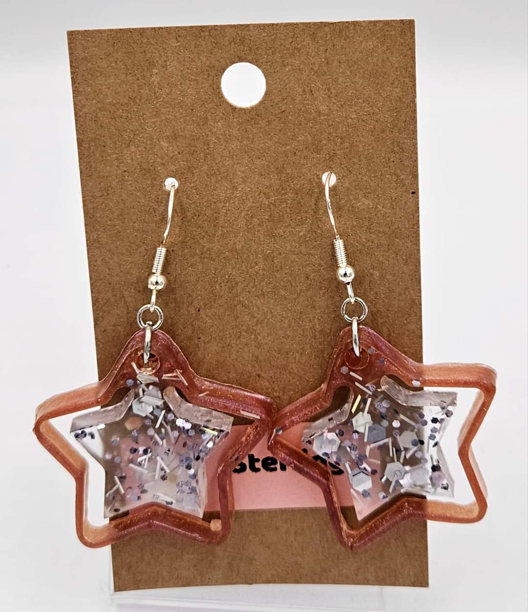 Sterling silver dangle earrings