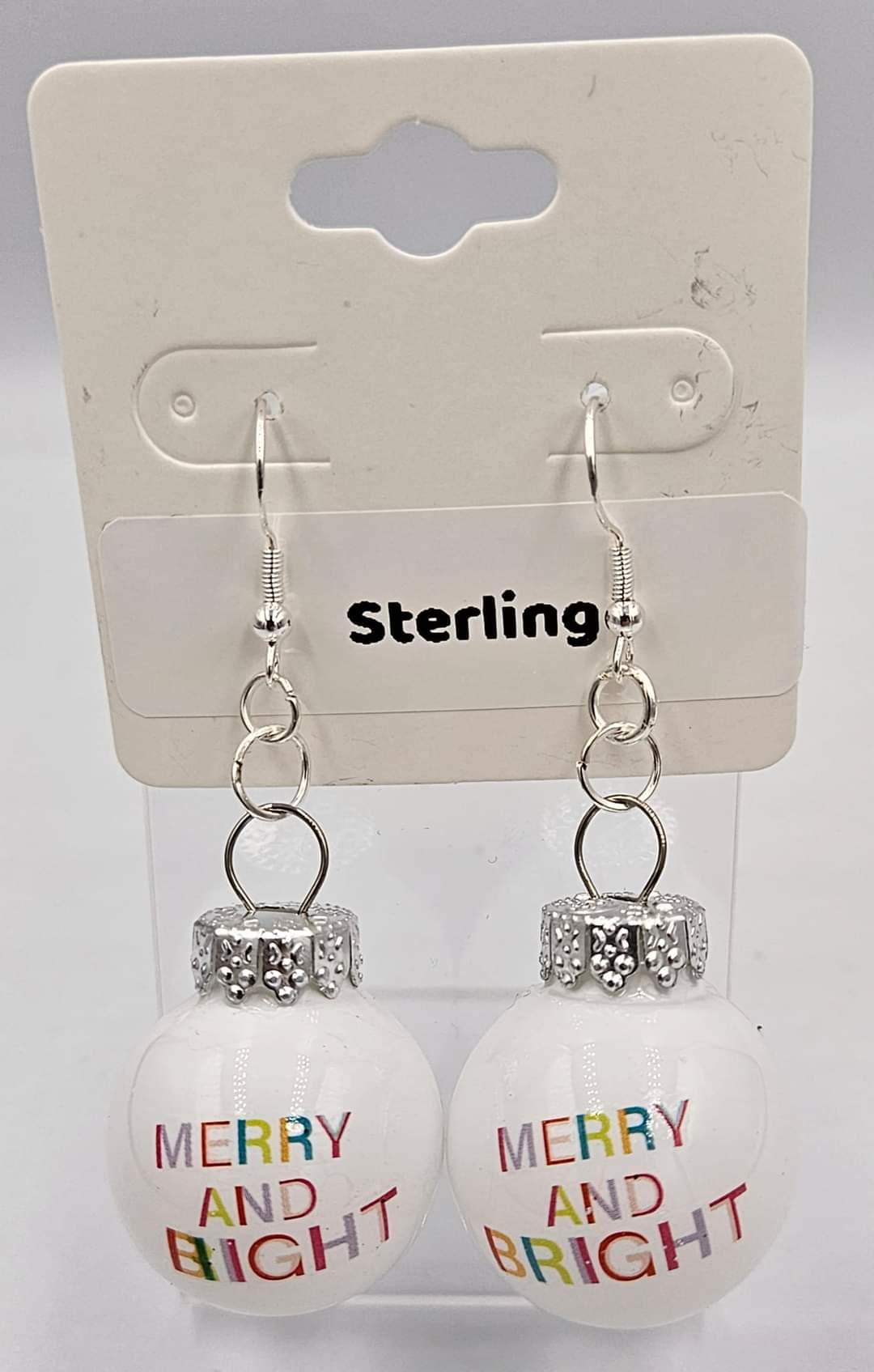 Sterling silver dangle earrings