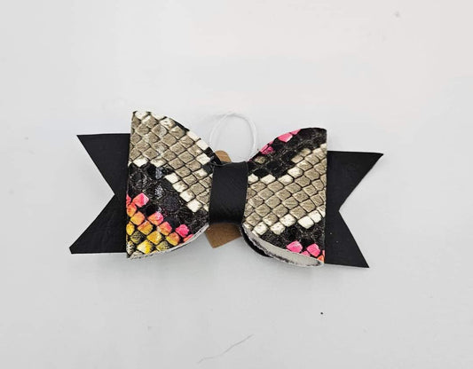 Small Faux Leather clip