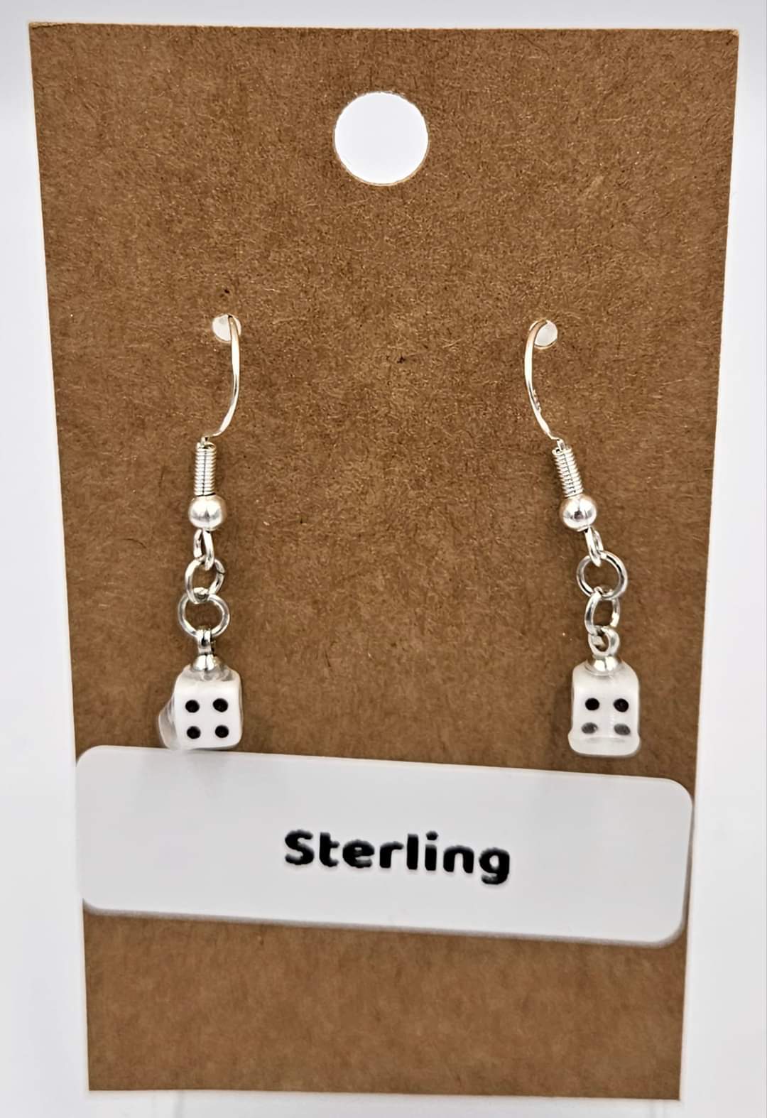 Sterling silver dangle earrings