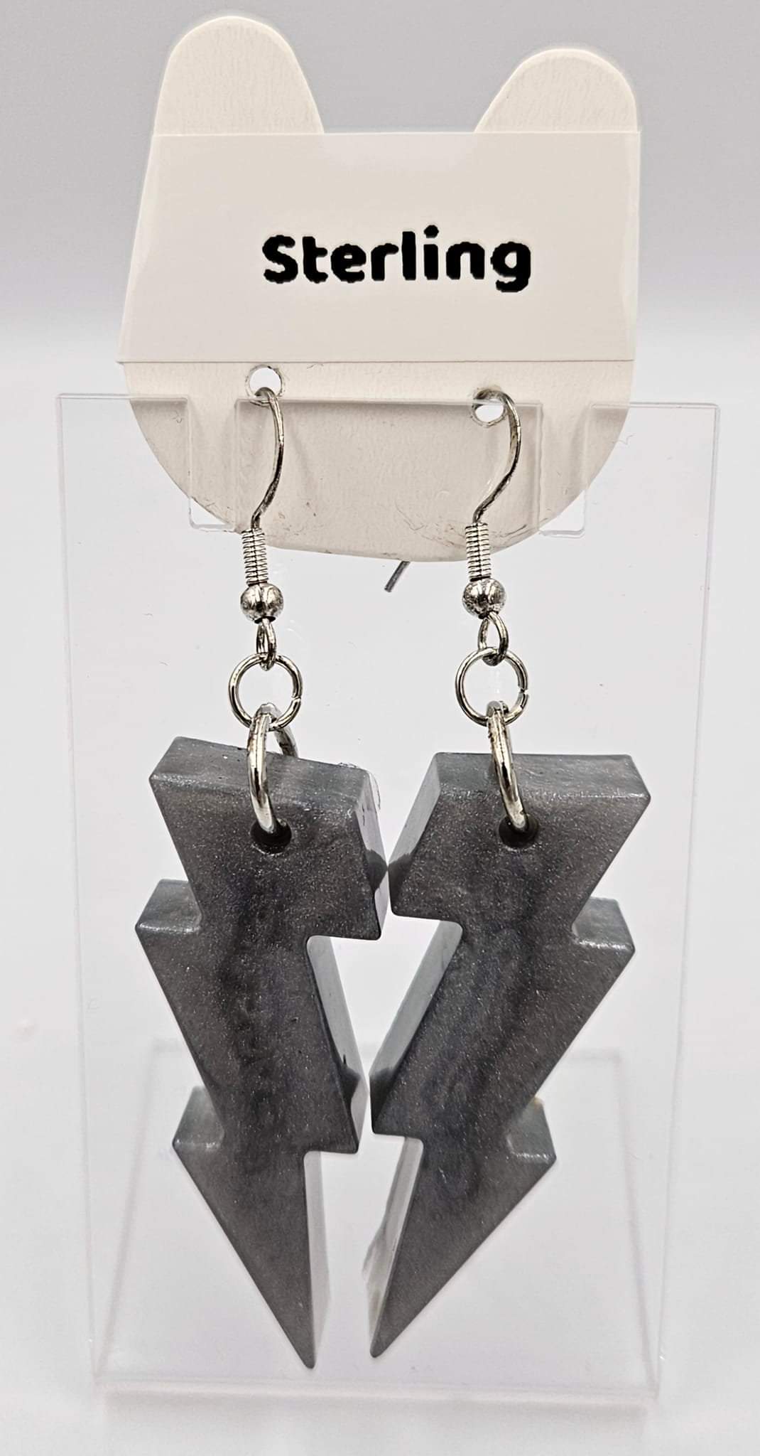 Sterling silver dangle earrings