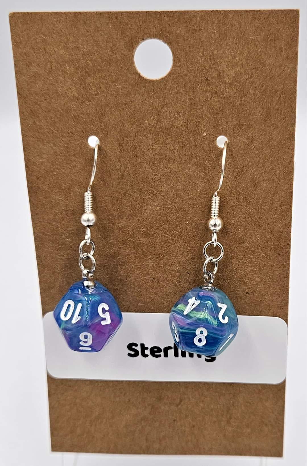 Sterling silver dangle earrings
