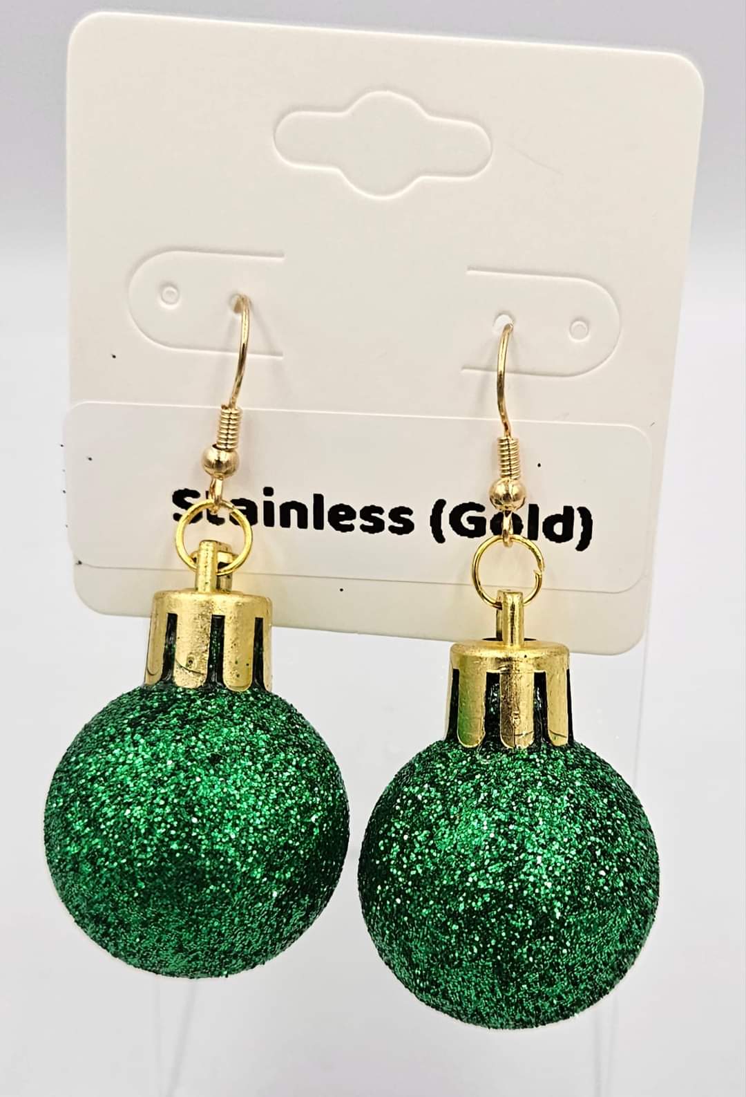 Stainless steel dangle earrings