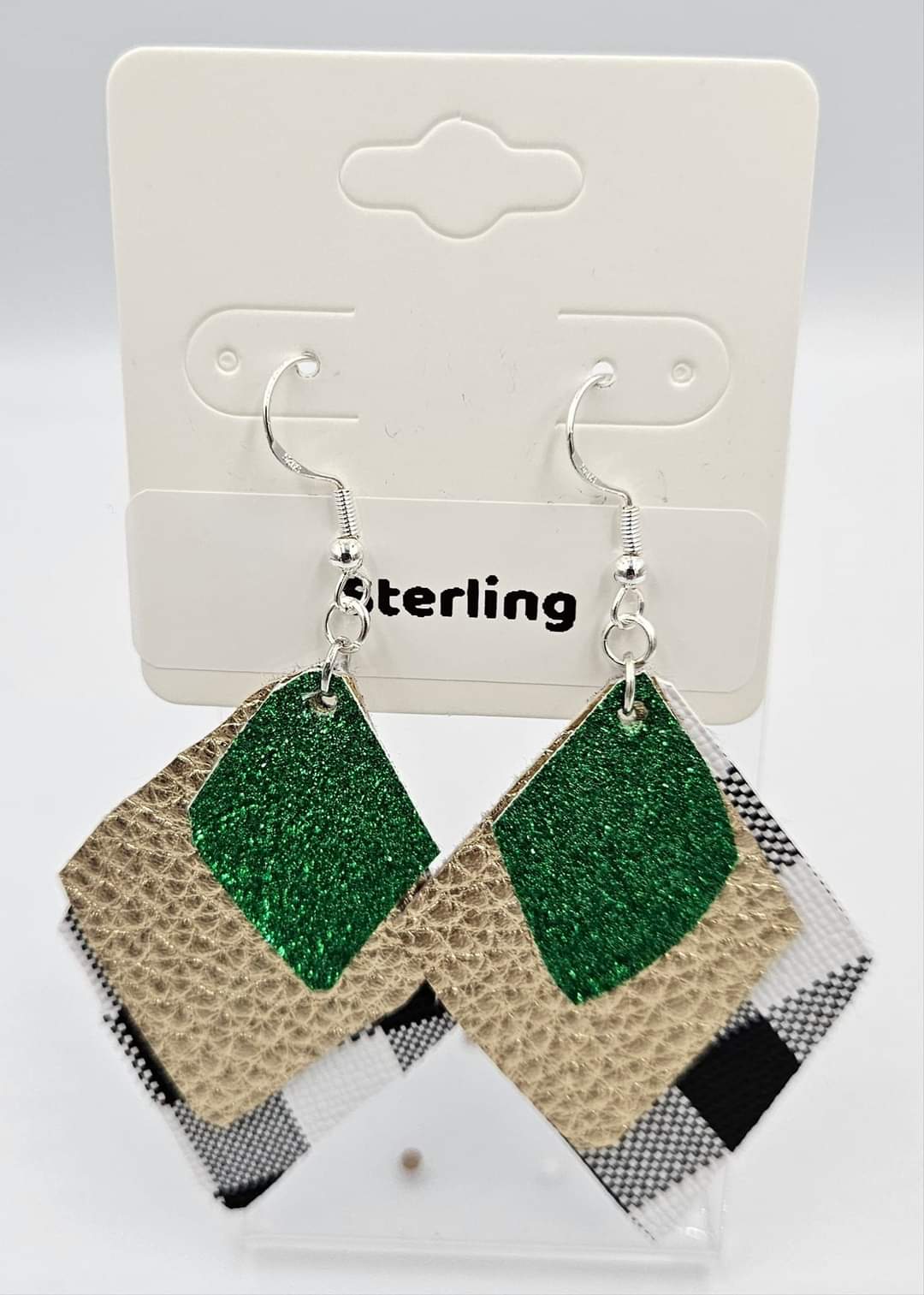 Sterling silver dangle earrings