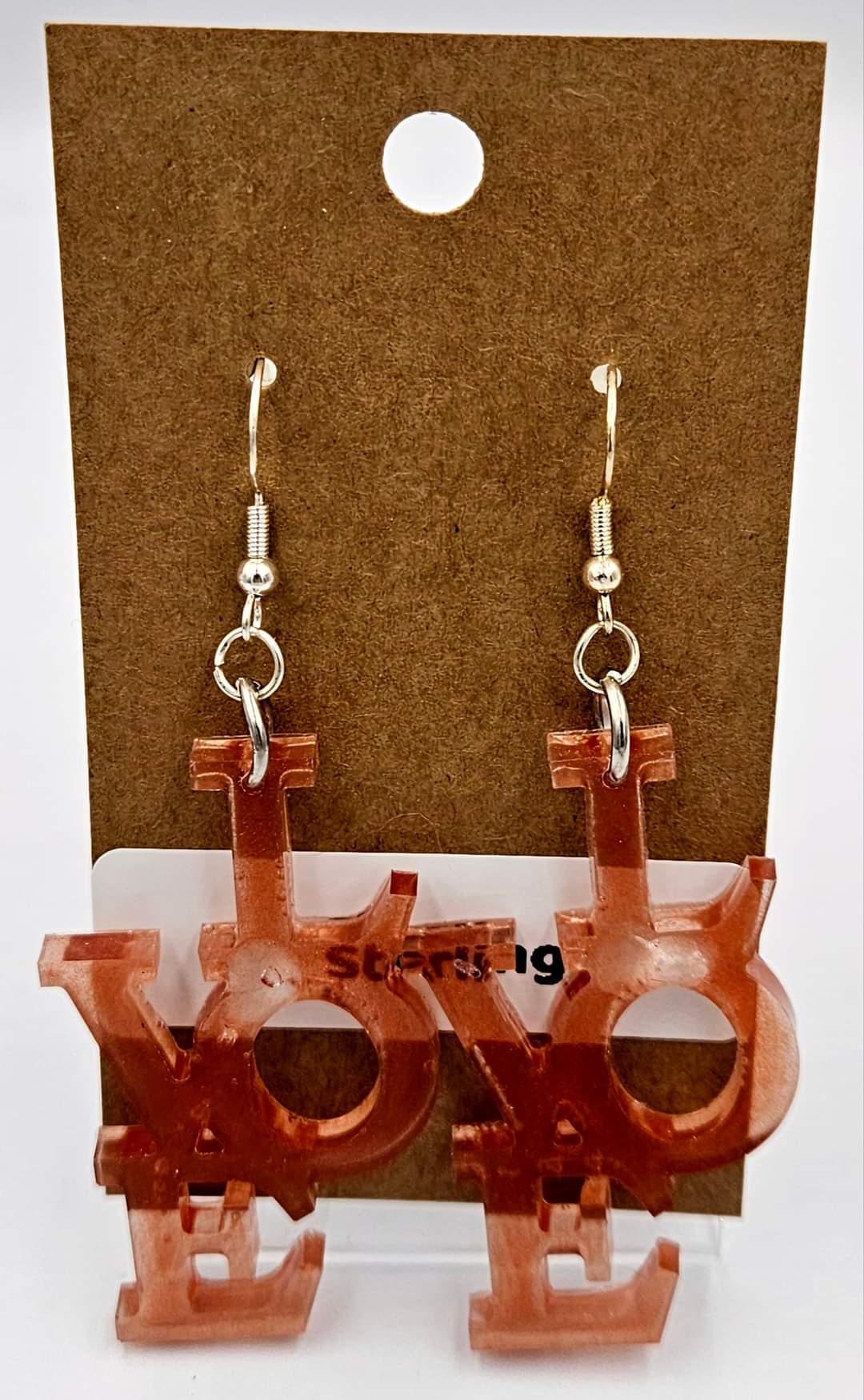 Sterling silver dangle earrings