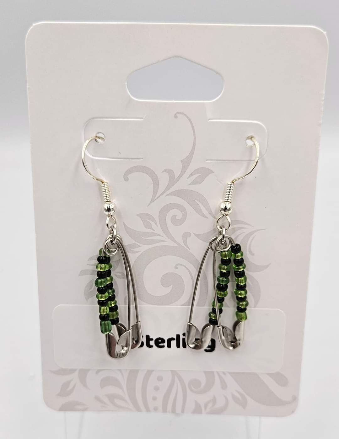 Sterling silver dangle earrings