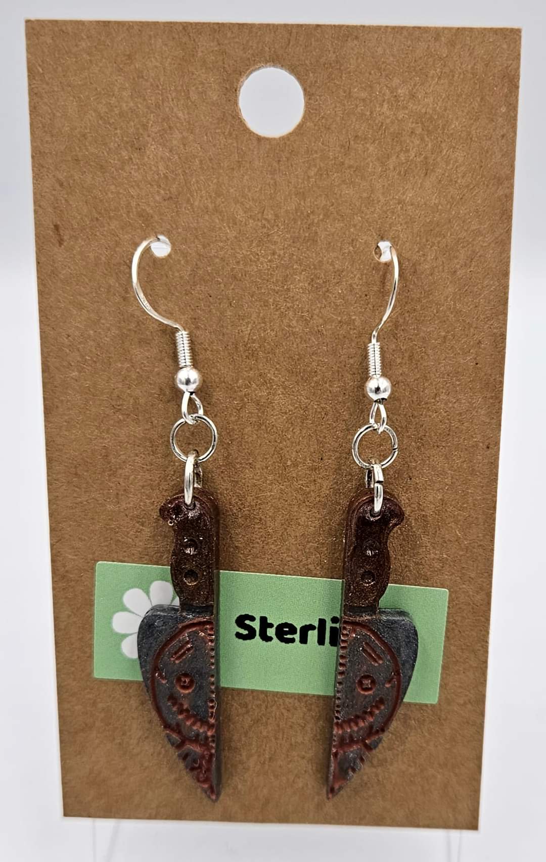 Sterling silver dangle earrings