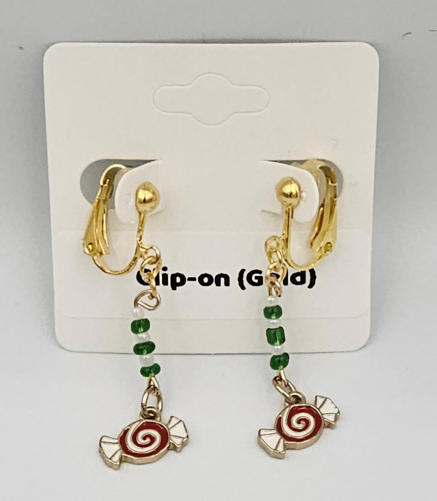 Clip-on dangle earrings