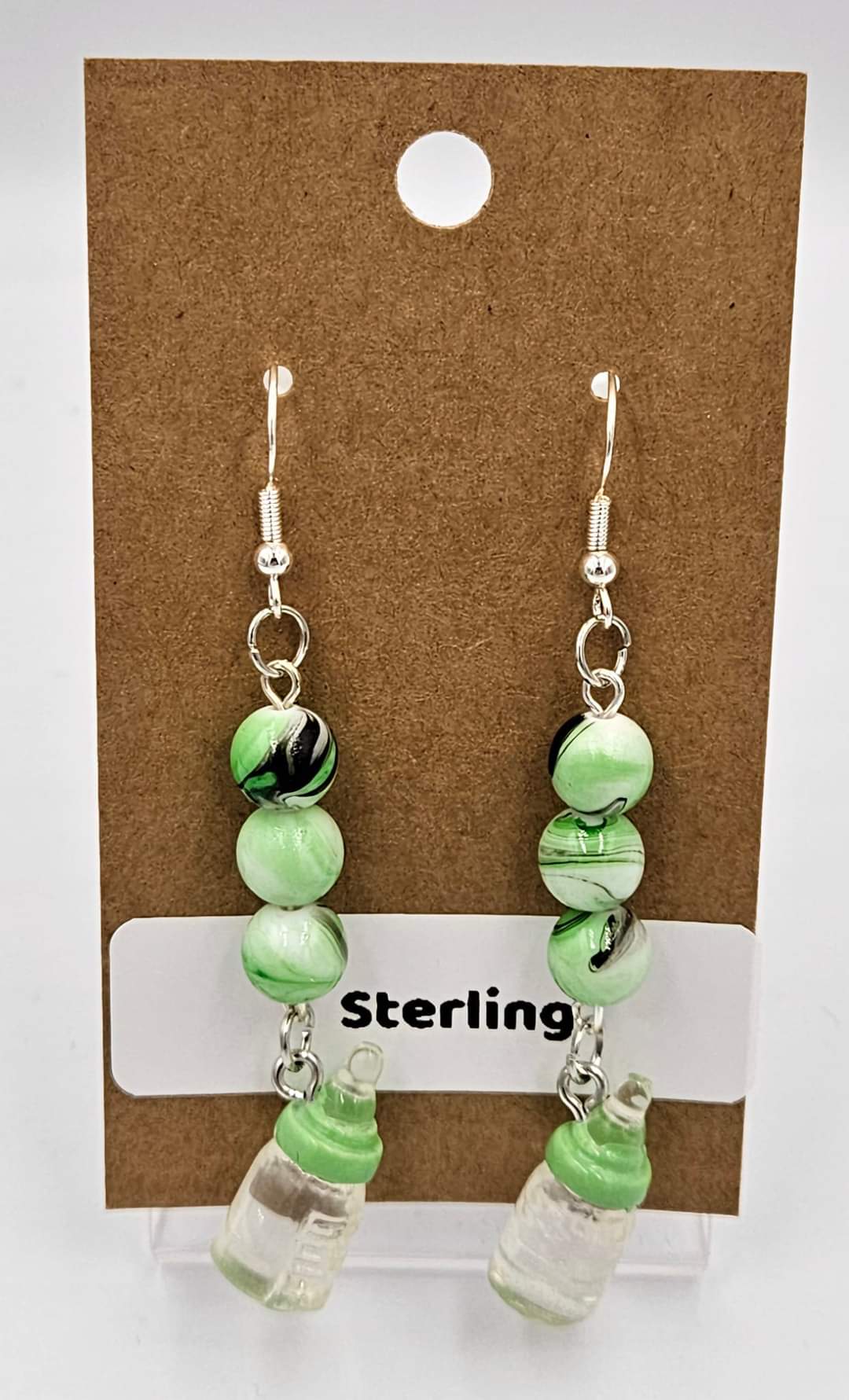 Sterling silver dangle earrings