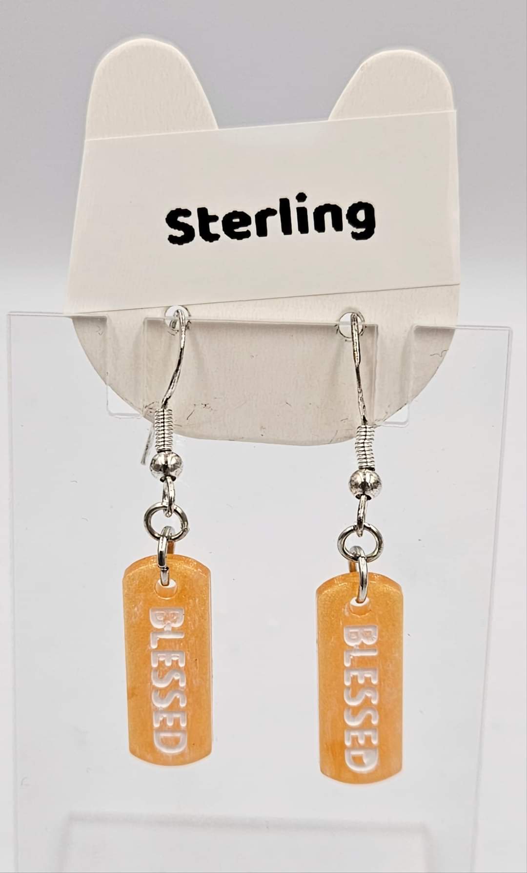 Sterling silver dangle earrings