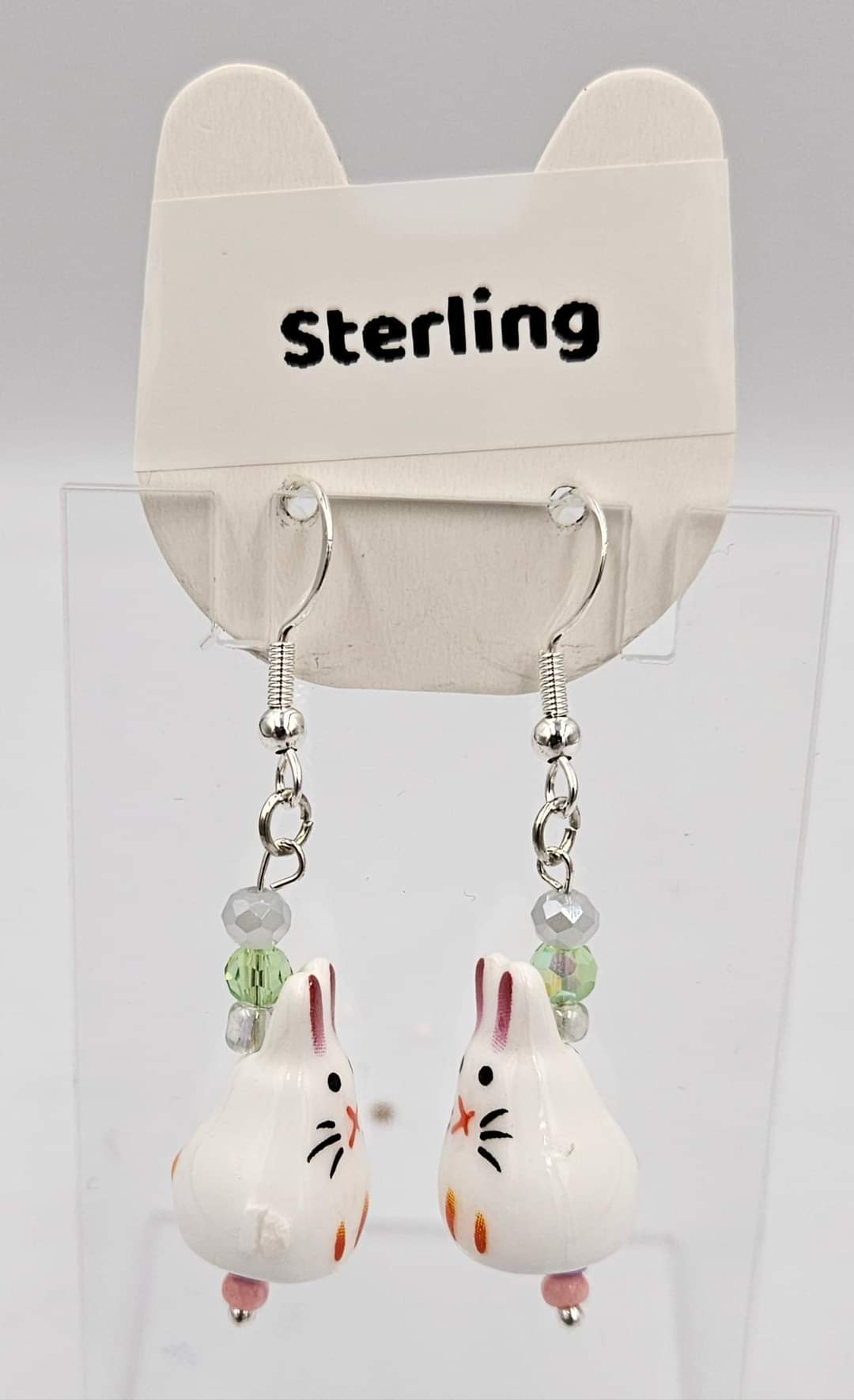 Sterling silver dangle earrings