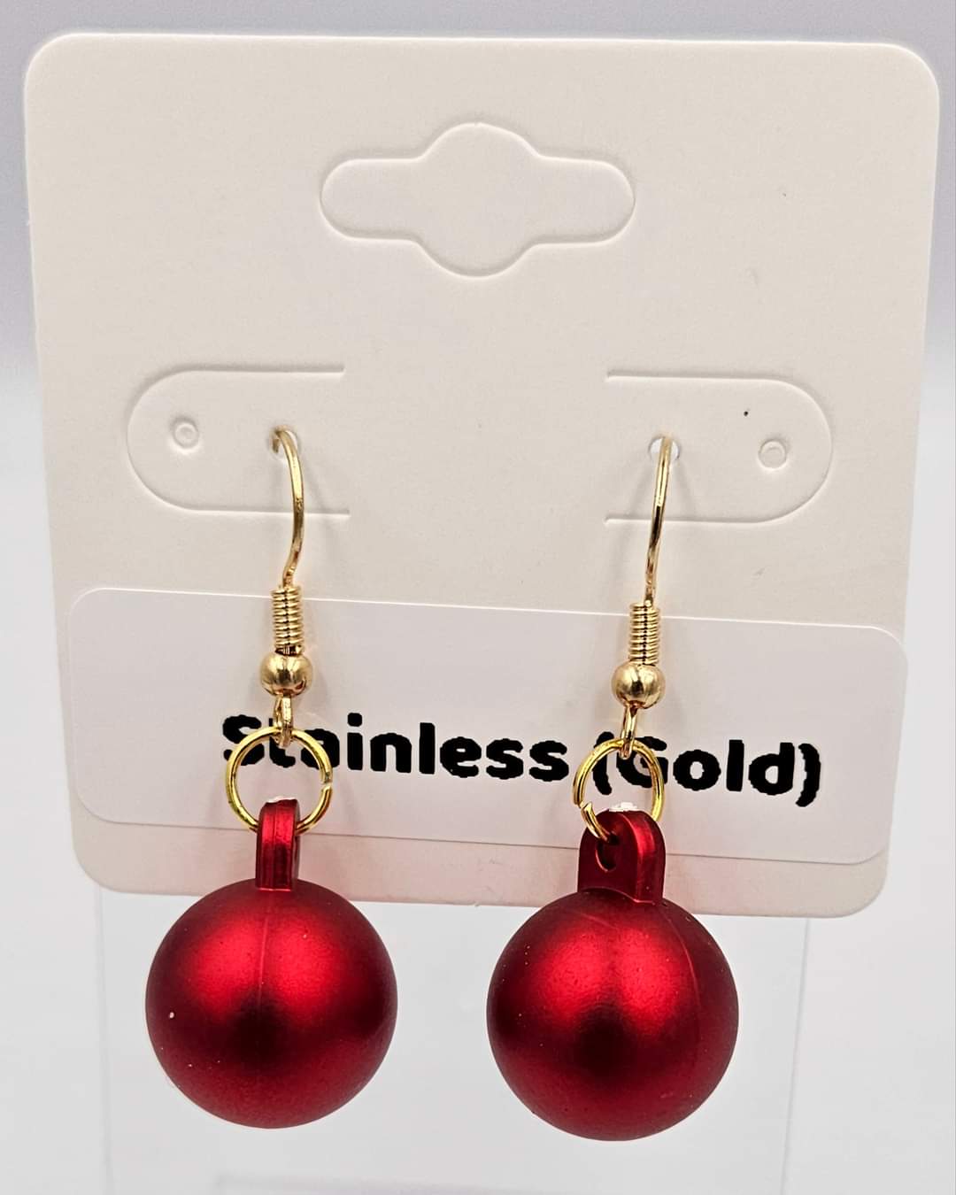 Stainless steel dangle earrings