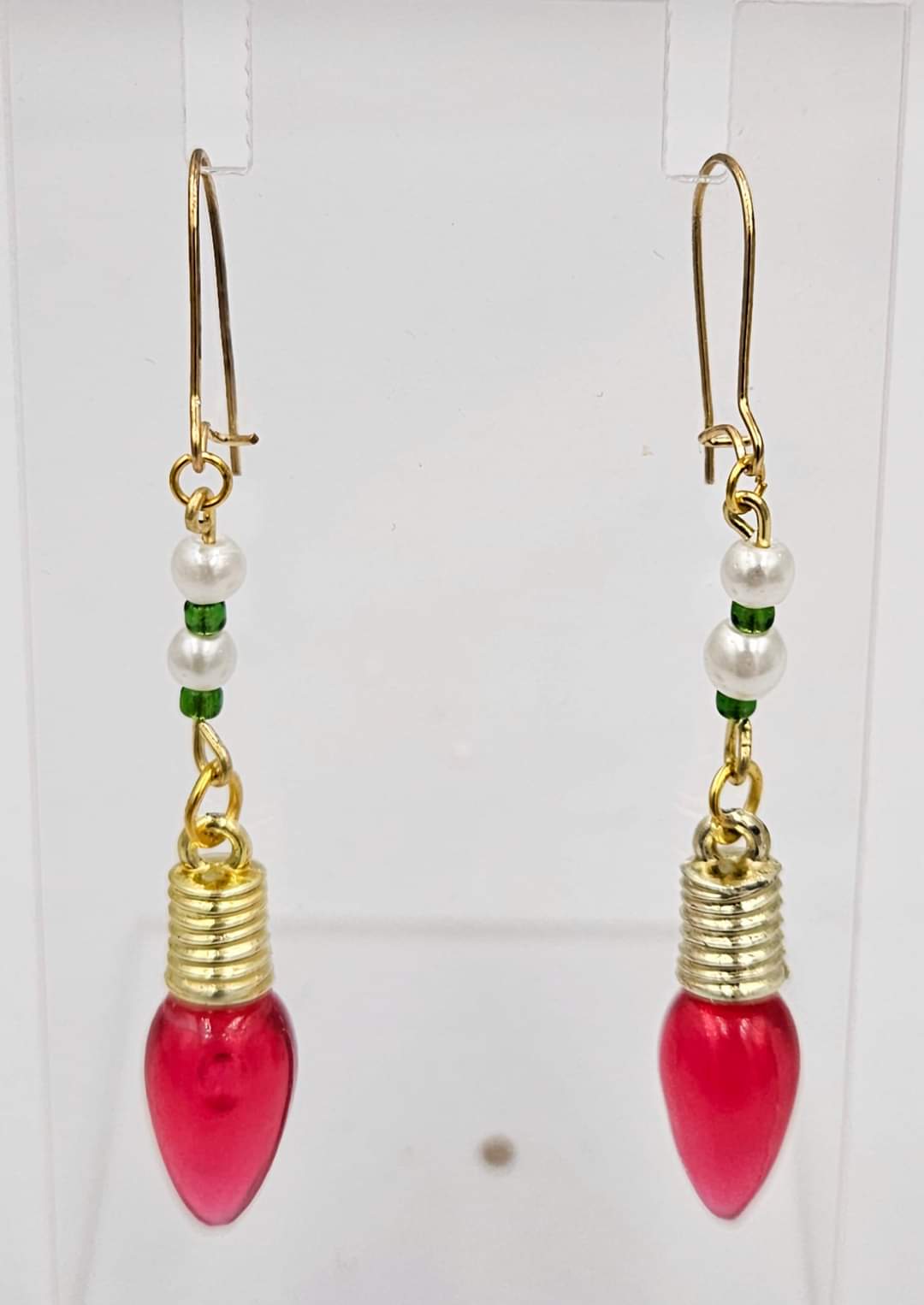Stainless steel dangle earrings