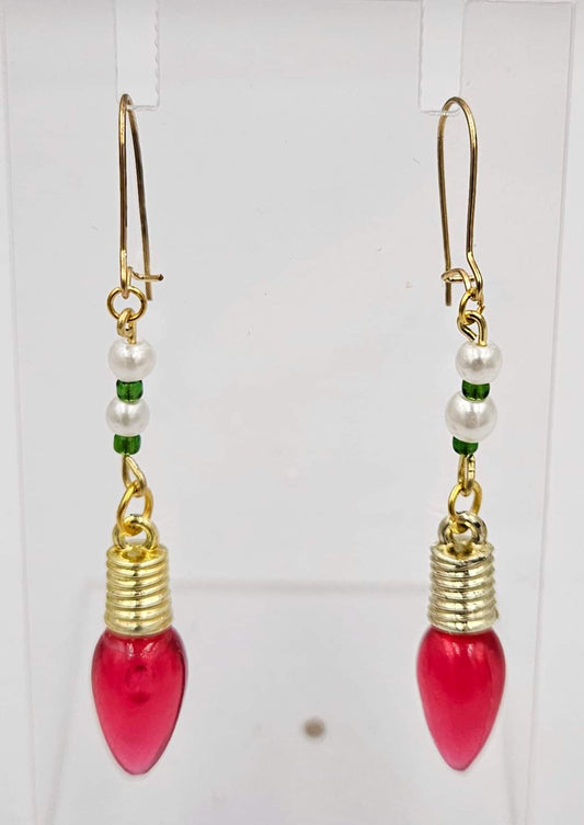 Stainless steel dangle earrings