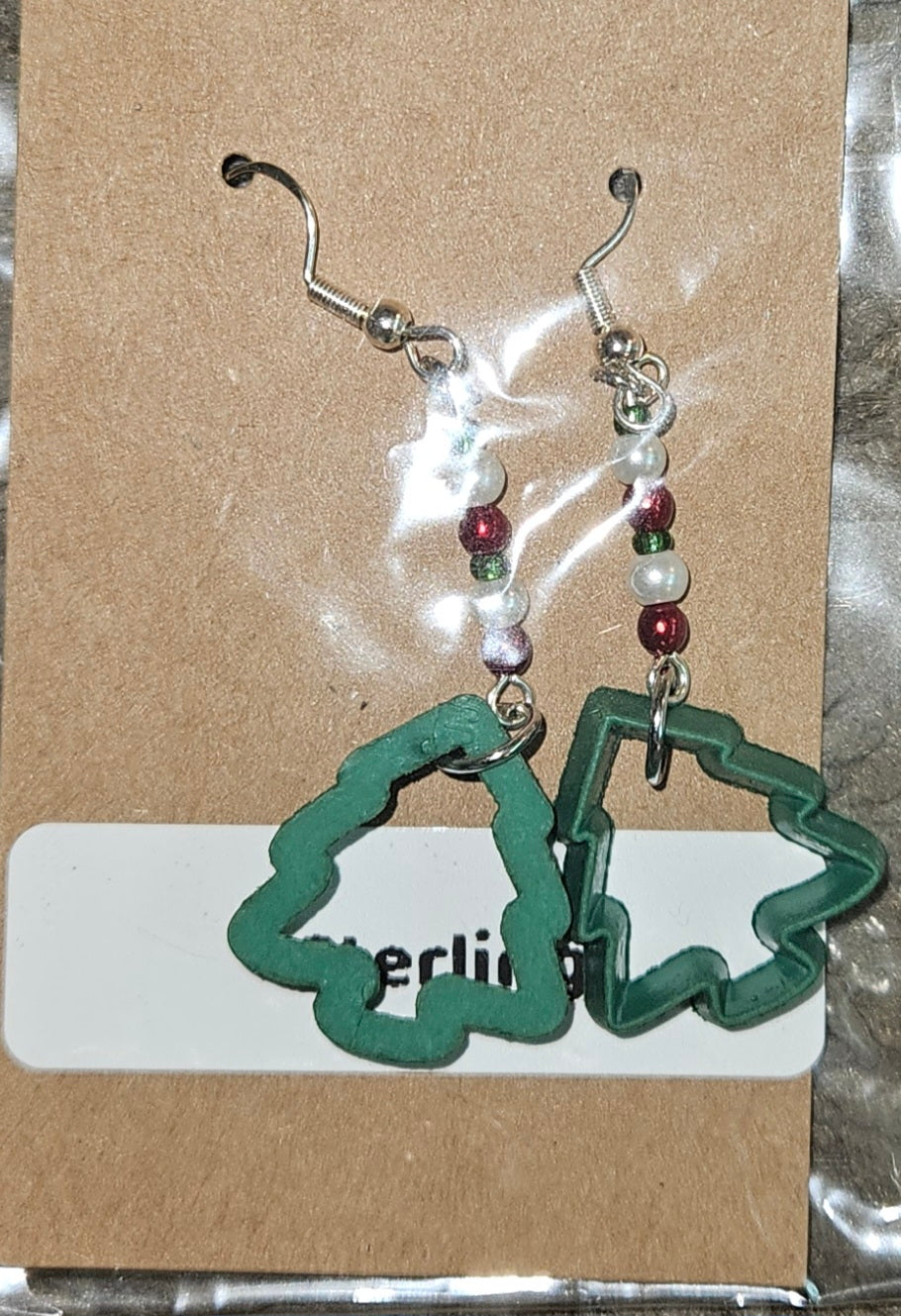 Sterling silver dangle earrings