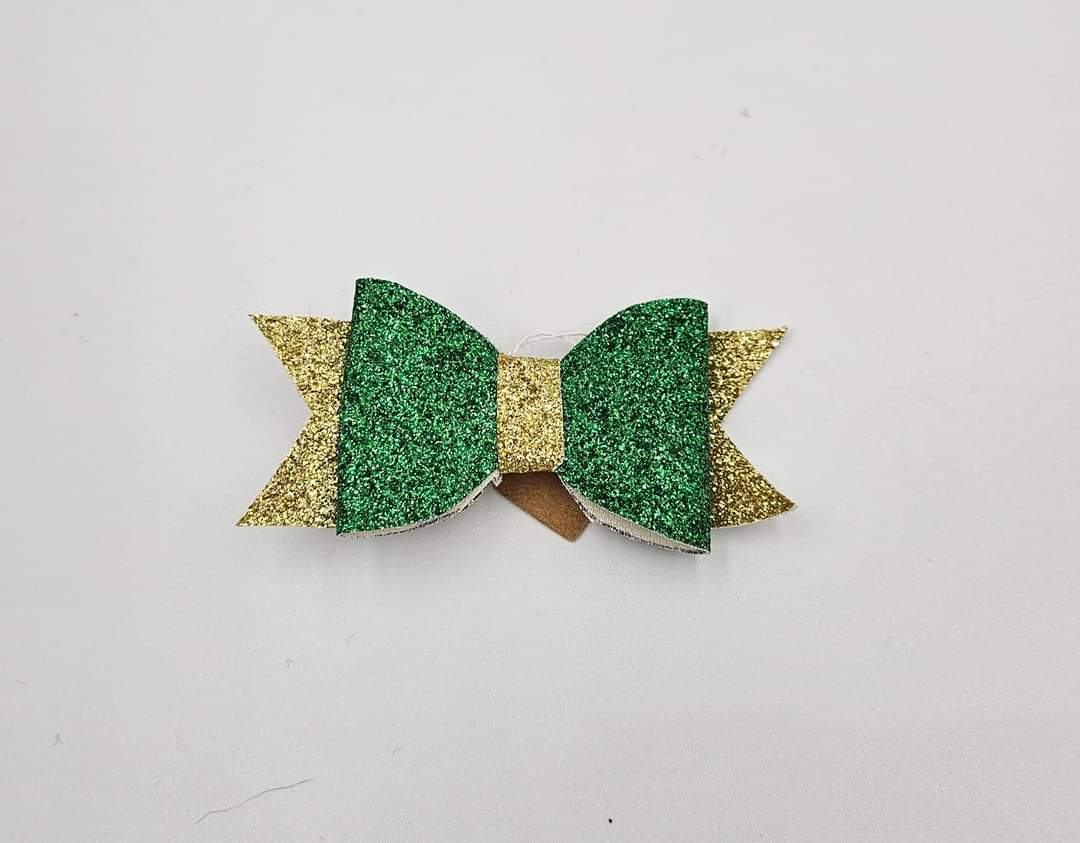 Small Faux Leather clip