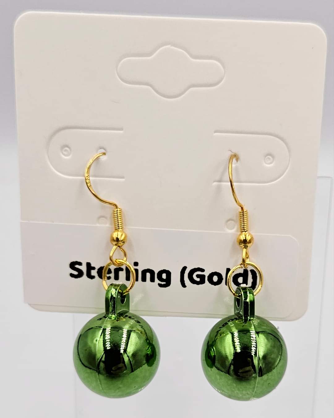 Gold Sterling silver dangle earrings