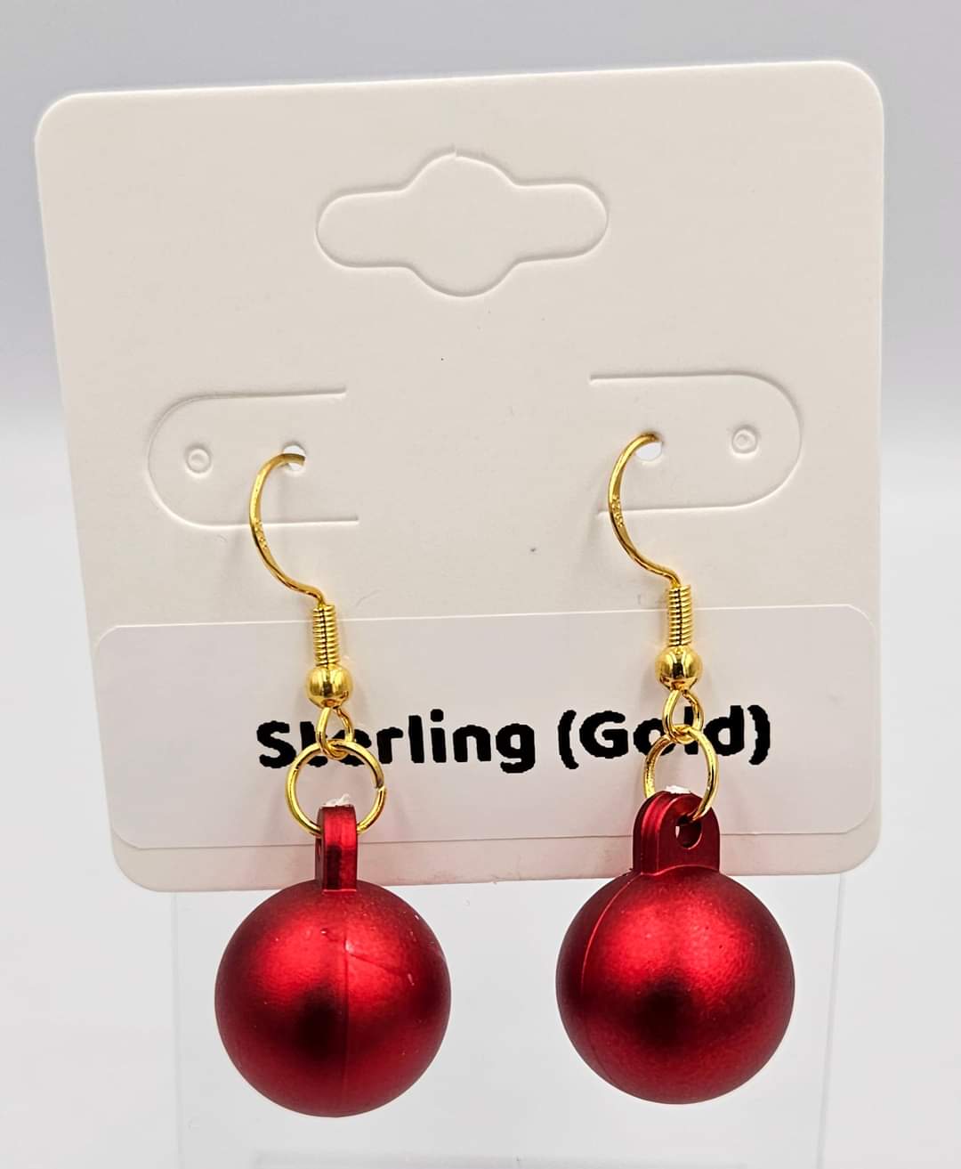 Gold Sterling silver dangle earrings