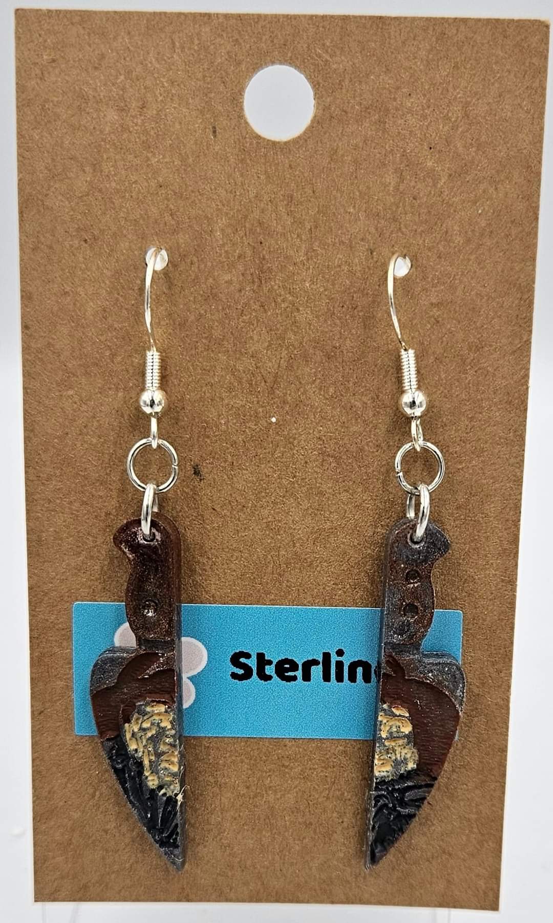 Sterling silver dangle earrings