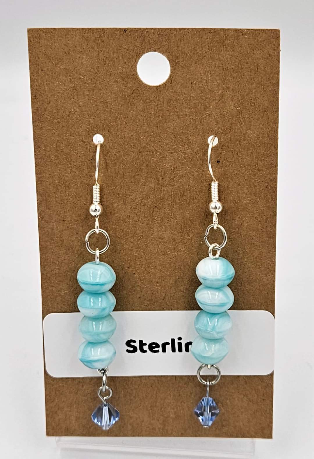 Sterling silver dangle earrings