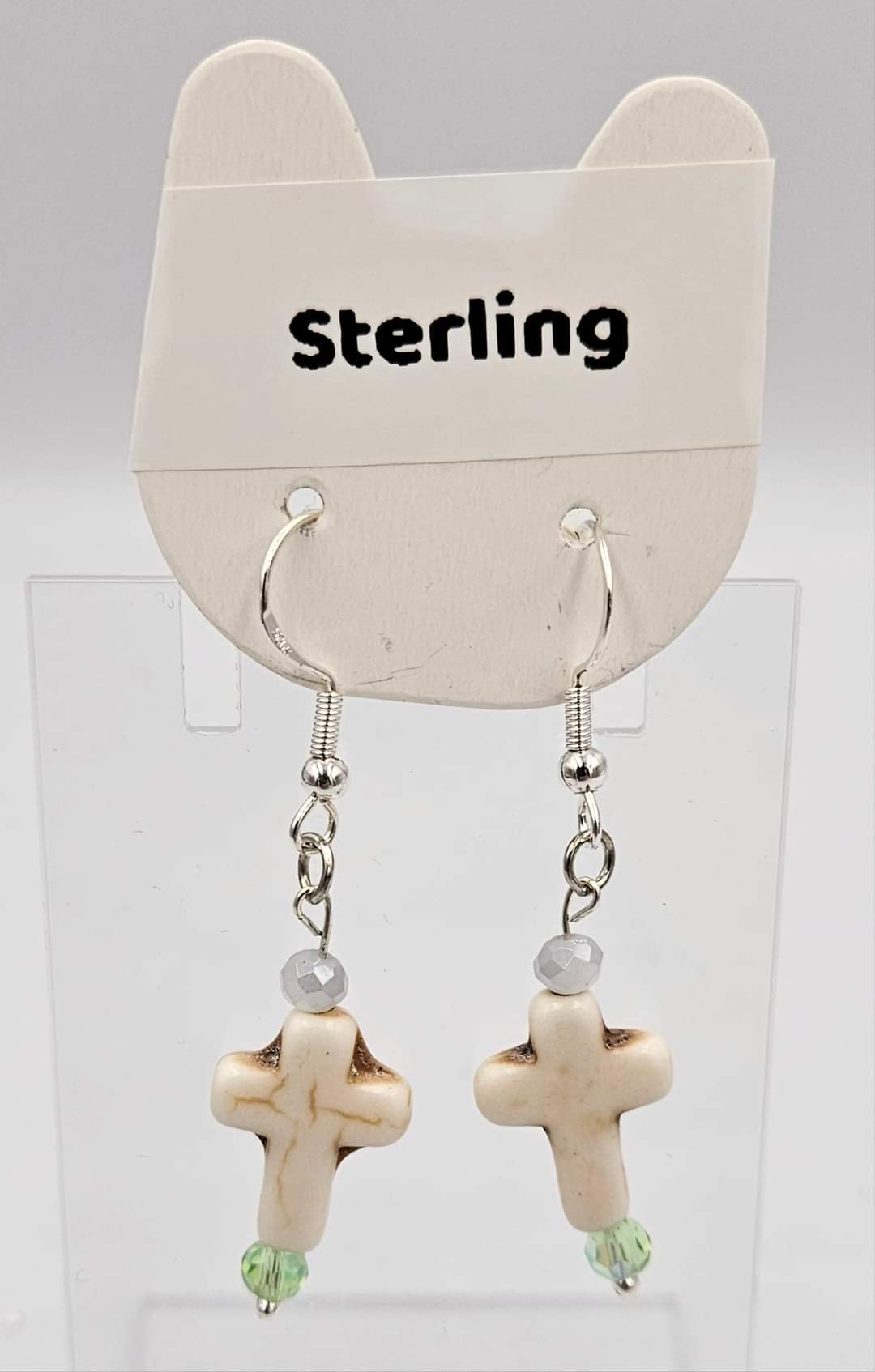 Sterling silver dangle earrings
