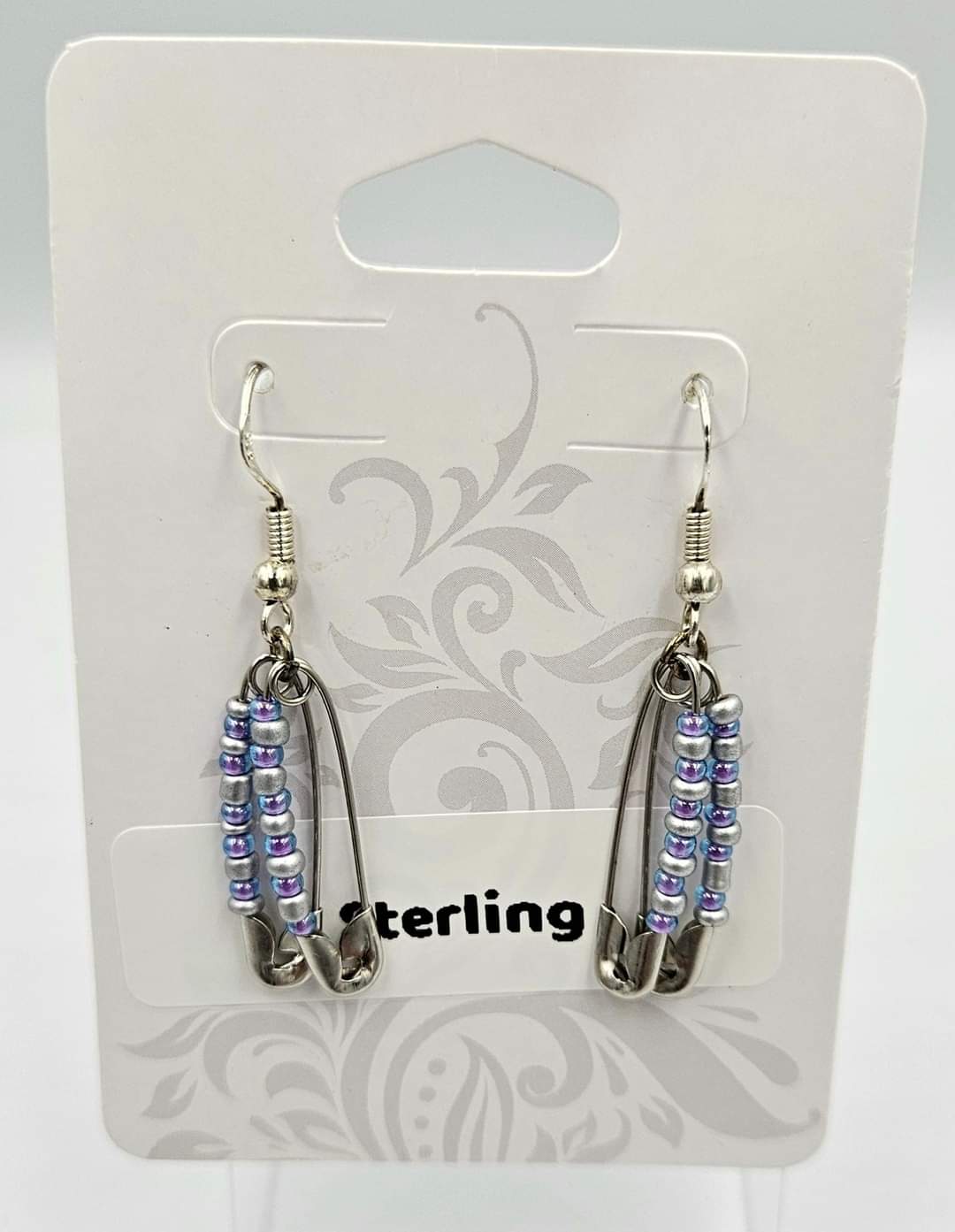 Sterling silver dangle earrings