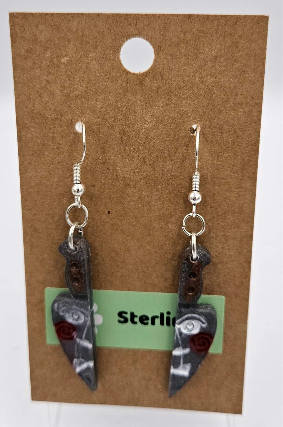 Sterling silver dangle earrings