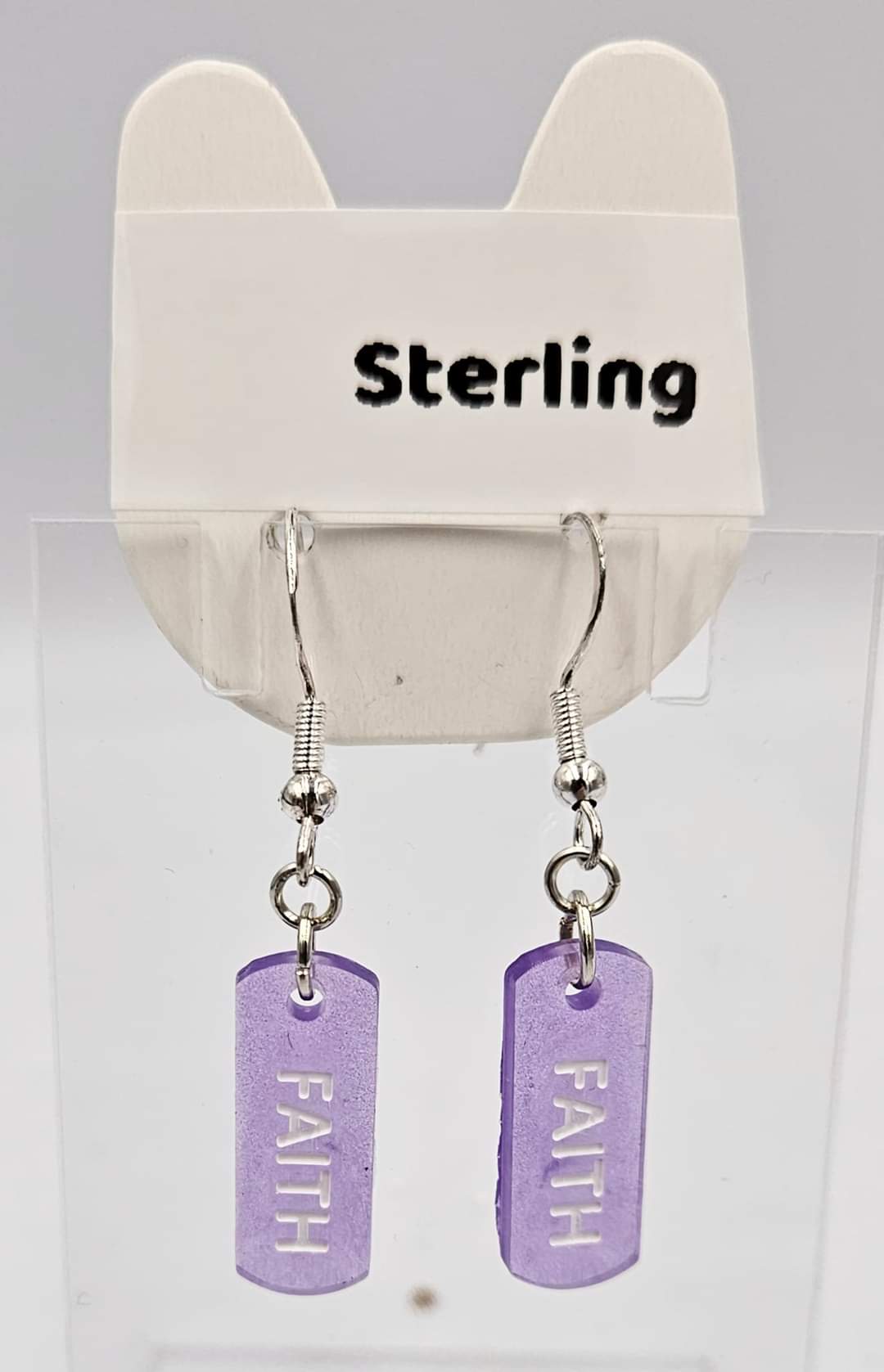 Sterling silver dangle earrings