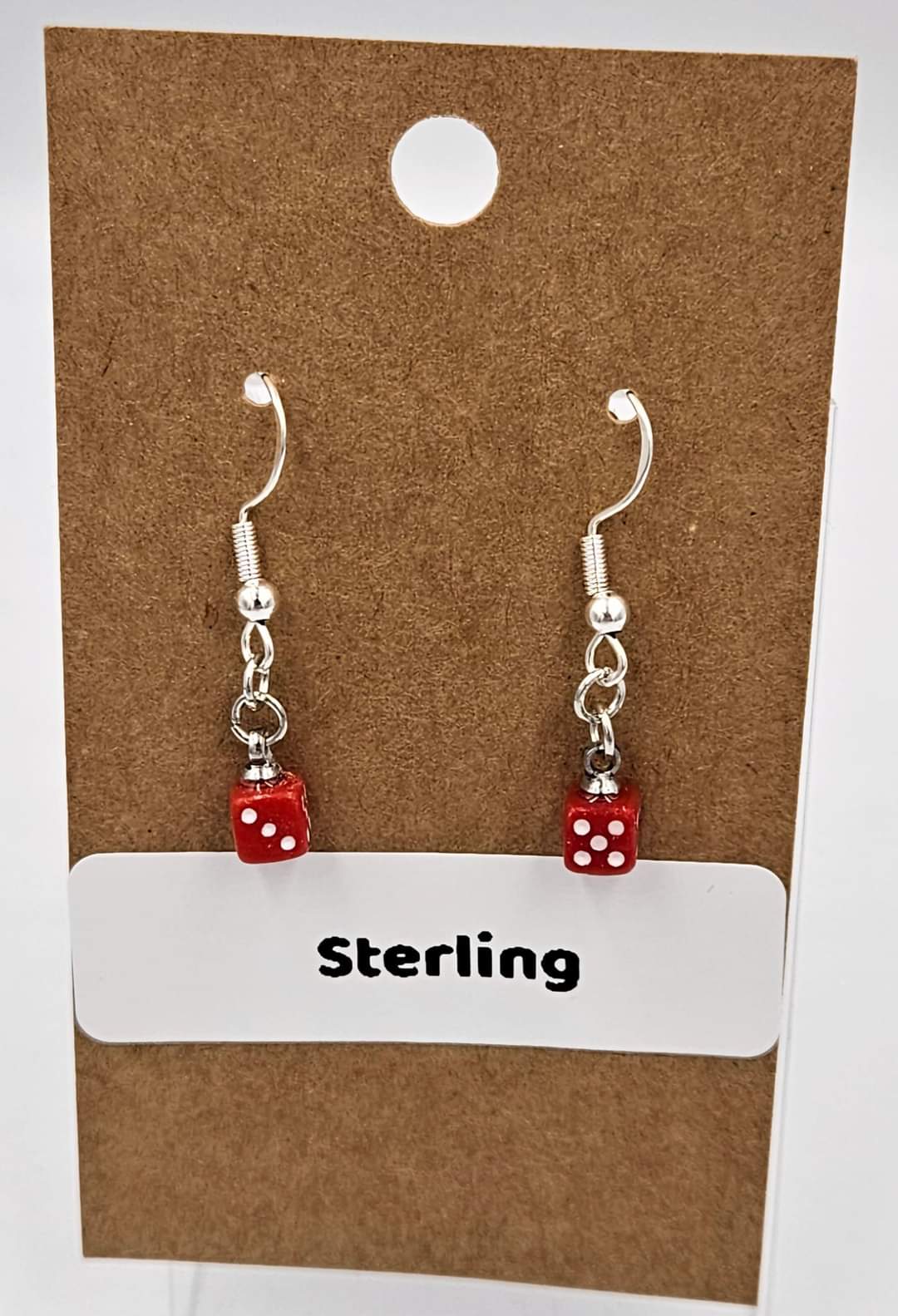 Sterling silver dangle earrings
