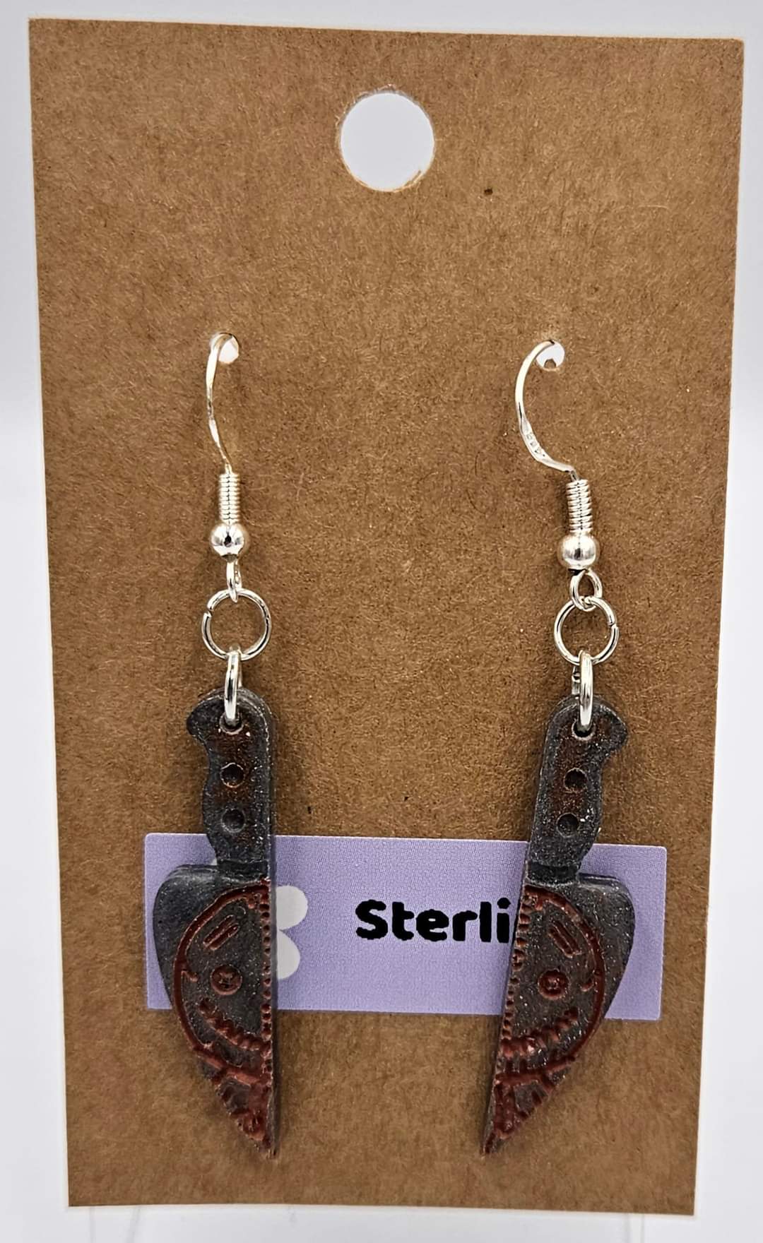 Sterling silver dangle earrings