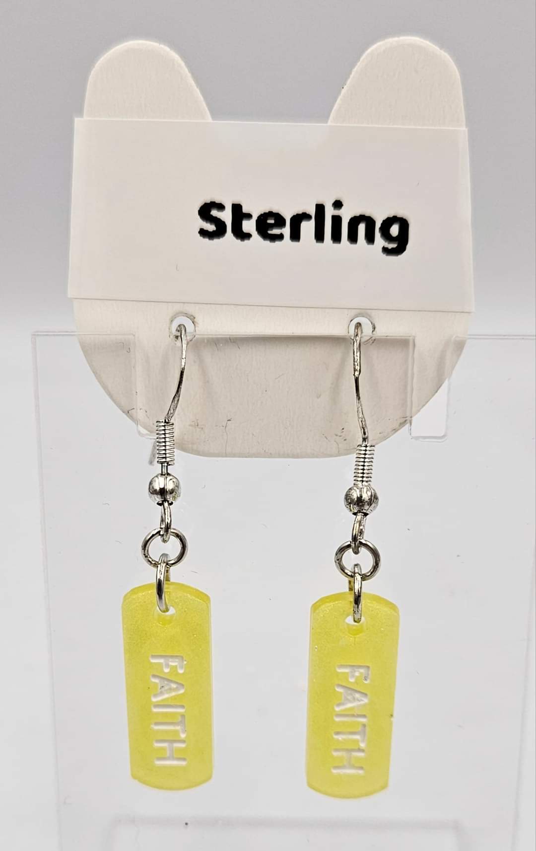 Sterling silver dangle earrings