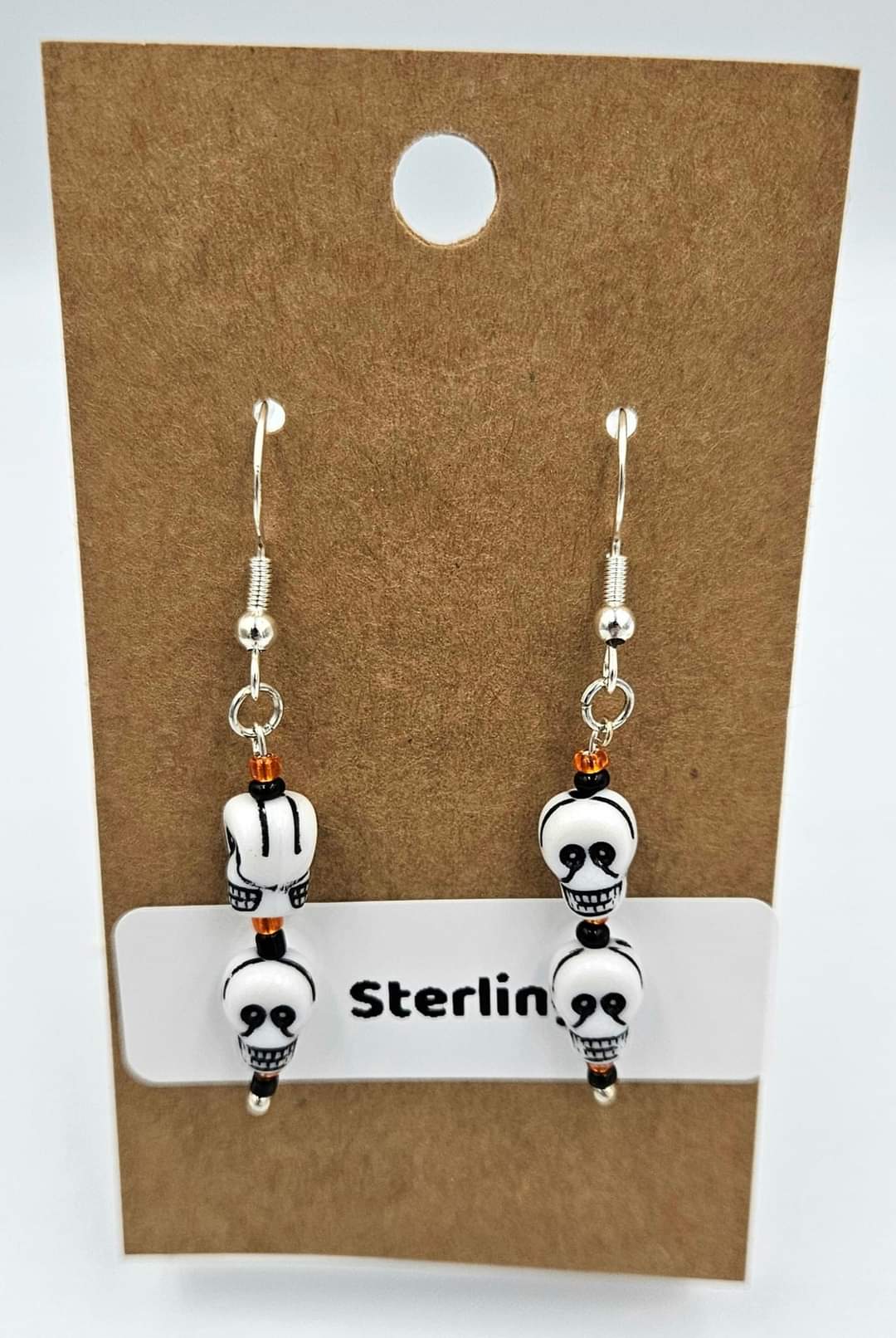 Sterling silver dangle earrings