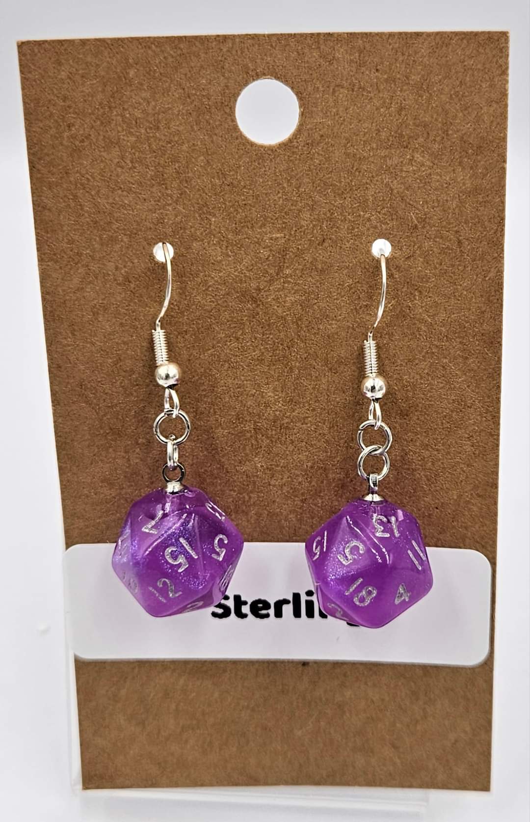 Sterling silver dangle earrings